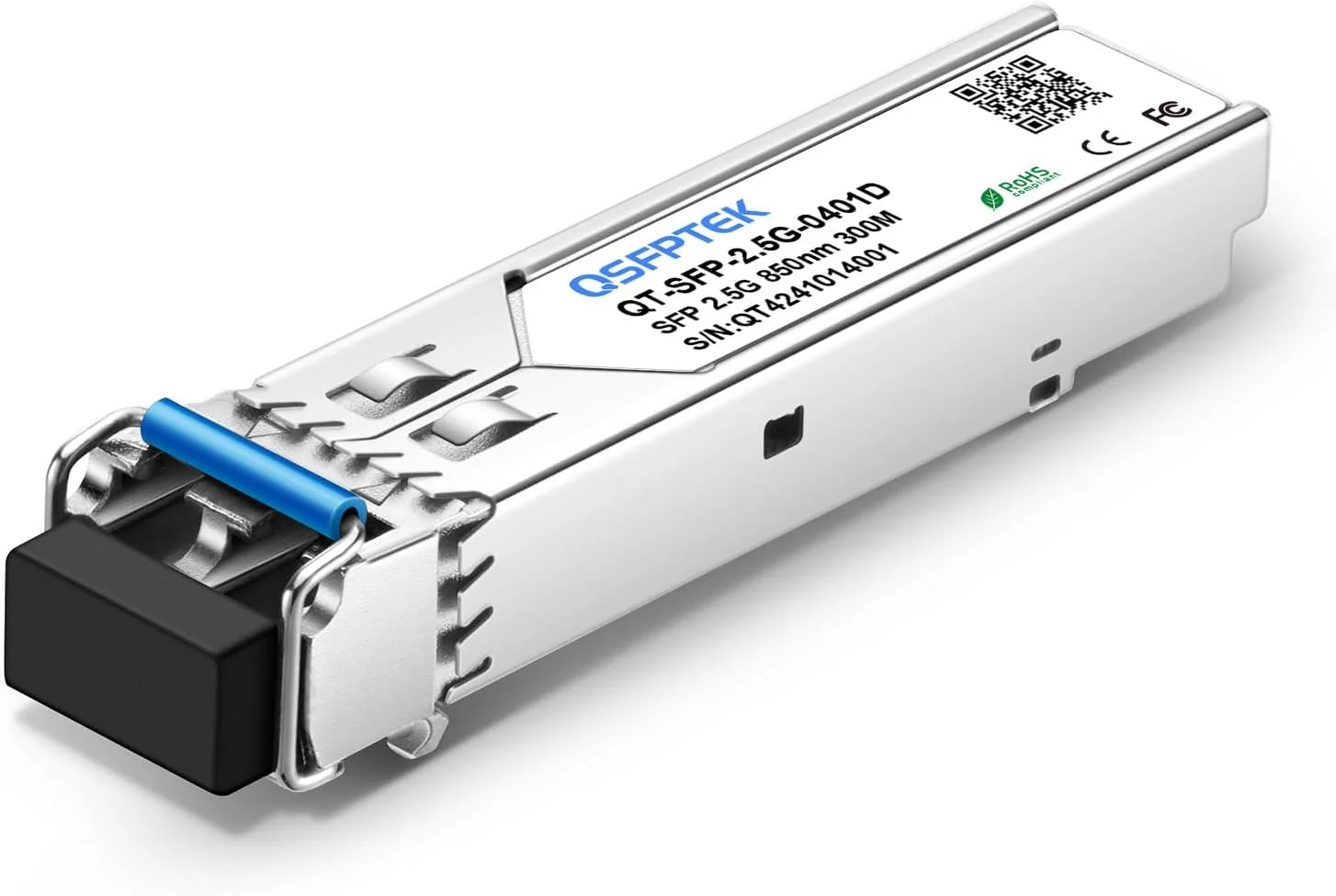 ماژول SFP 2.5Gbase-SX، فرستنده و گیرنده گیگابیتی اترنت، SFP 2.5G 850nm 300M برای سیسکو، Fortinet، Ubiquiti UniFi، Mikrotik، Meraki