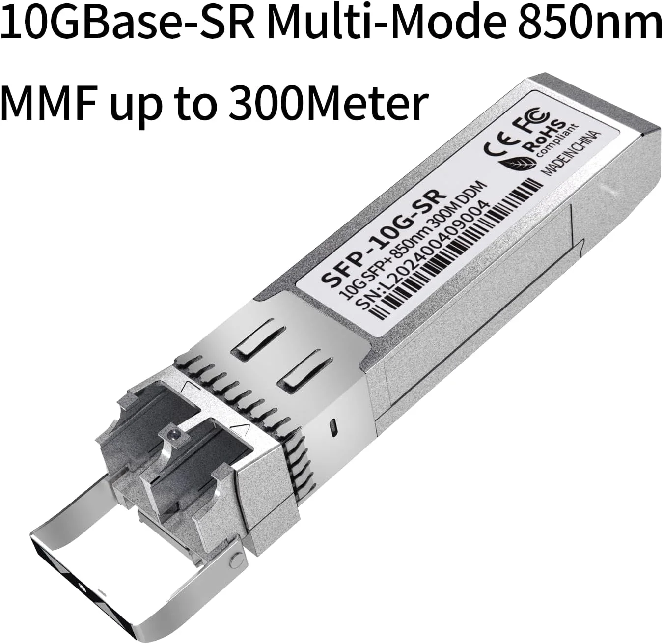 پک 10 عددی ماژول SFP+ LC 10G، فرستنده و گیرنده اترنت چند حالته 10GBase-SR، MMF 850 نانومتری تا 400 متر – سازگار با سیسکو، مراکی، یوبیکیوتی، میکروتیک، نت گیر، اچ پی ای، تی پی-لینک، آروبا و غیره