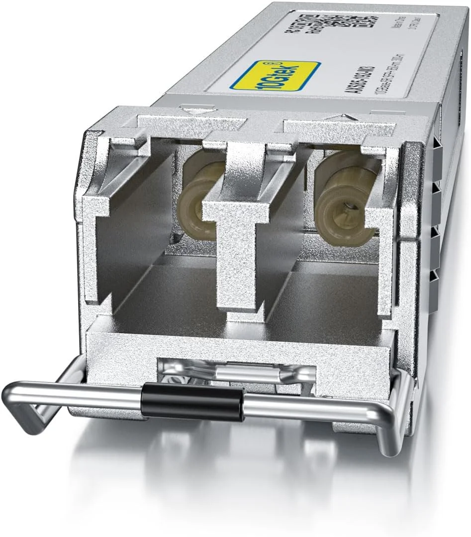 بسته چهارتایی فرستنده-گیرنده 10GBase-SR SFP+، سازگار با D-Link DEM-431XT-DD و بسته چهارتایی کابل فیبر نوری 10 متری