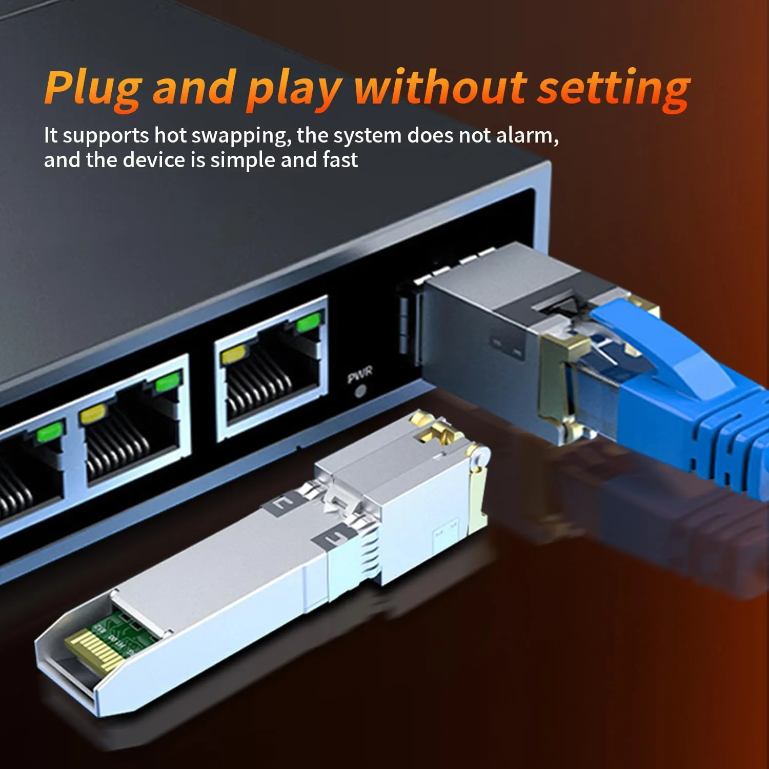 ماژول SFP به RJ45 اترنت 1.25G | بدنه فلزی بادوام | نصب آسان