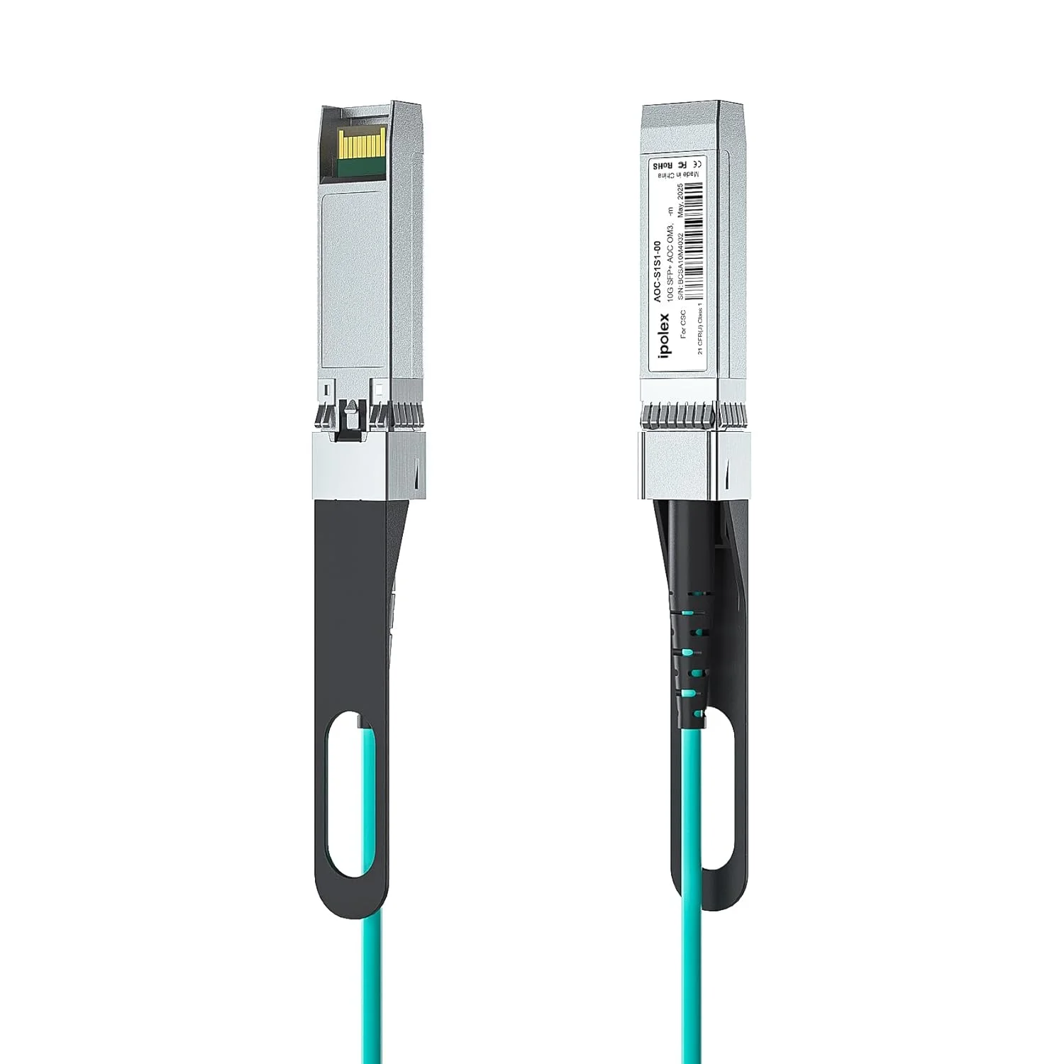 کابل فیبر نوری اکتیو 10G SFP+ با کانکتورهای SFP+، طول 10 متر، سازگار با Ubiquiti، Mikrotik، D-Link، Supermicro، Netgear