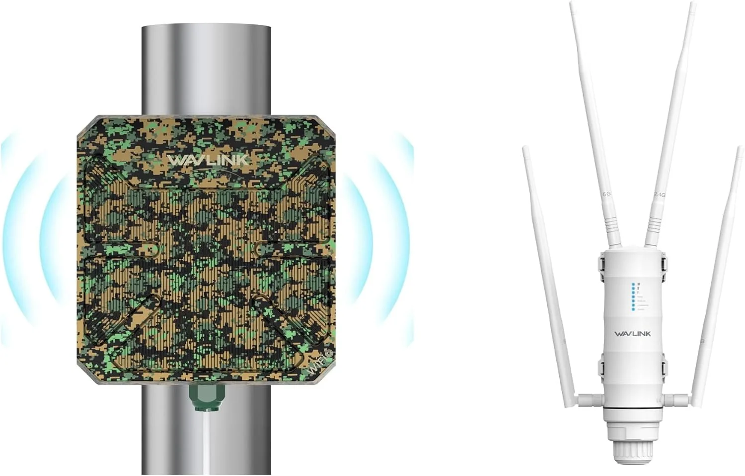 WAVLINK AX3000 وای فای 6 بی سیم بیرونی برد بلند با تکرار کننده وای فای AC1200