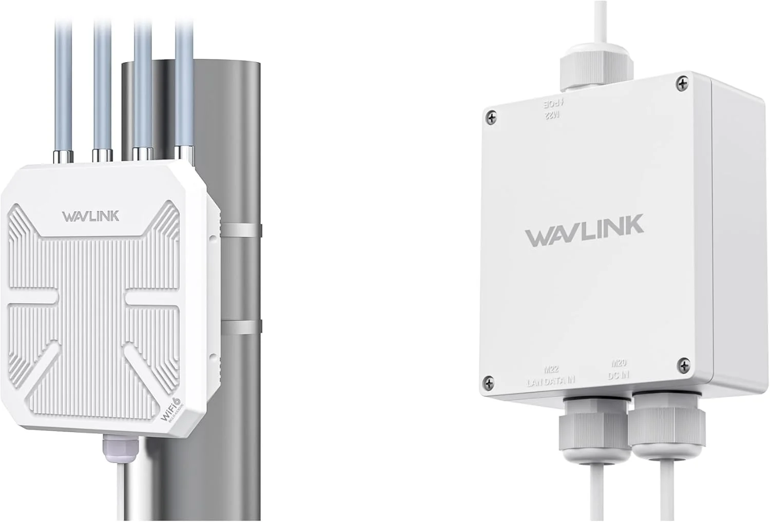 تکرار کننده وای فای 6 بیرونی WAVLINK AX3000 با جعبه ضد آب POE