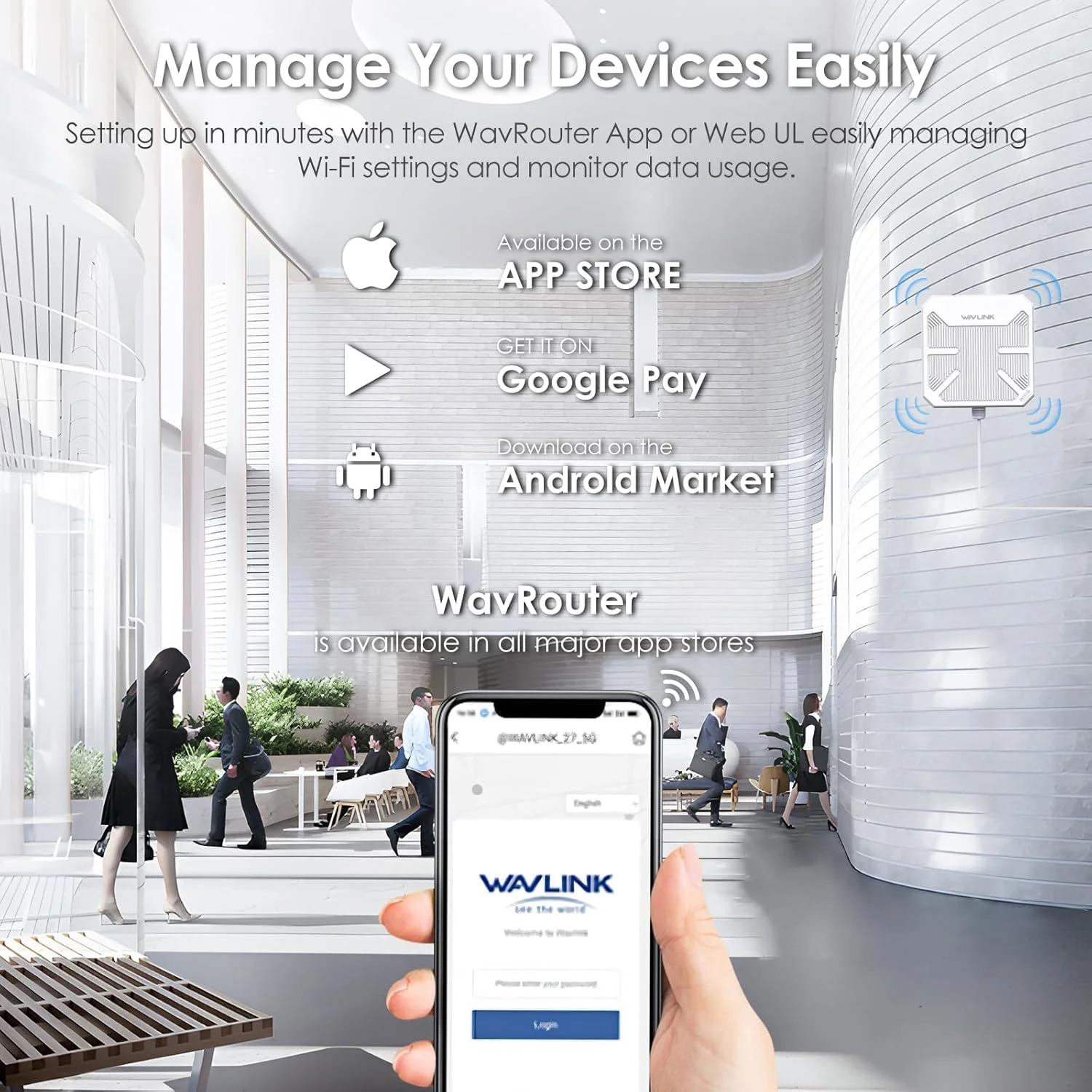 تکرار کننده WiFi 6 بیرونی WAVLINK AX3000، توسعه دهنده WiFi بیرونی AC1200 مدل 2024