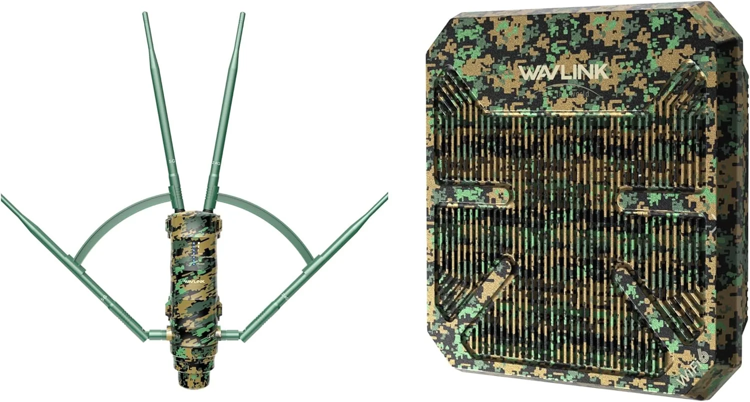 تقویت کننده وای فای بیرونی WAVLINK AC1200، تقویت کننده وای فای بیرونی AX3000 با برد بلند و تغذیه PoE