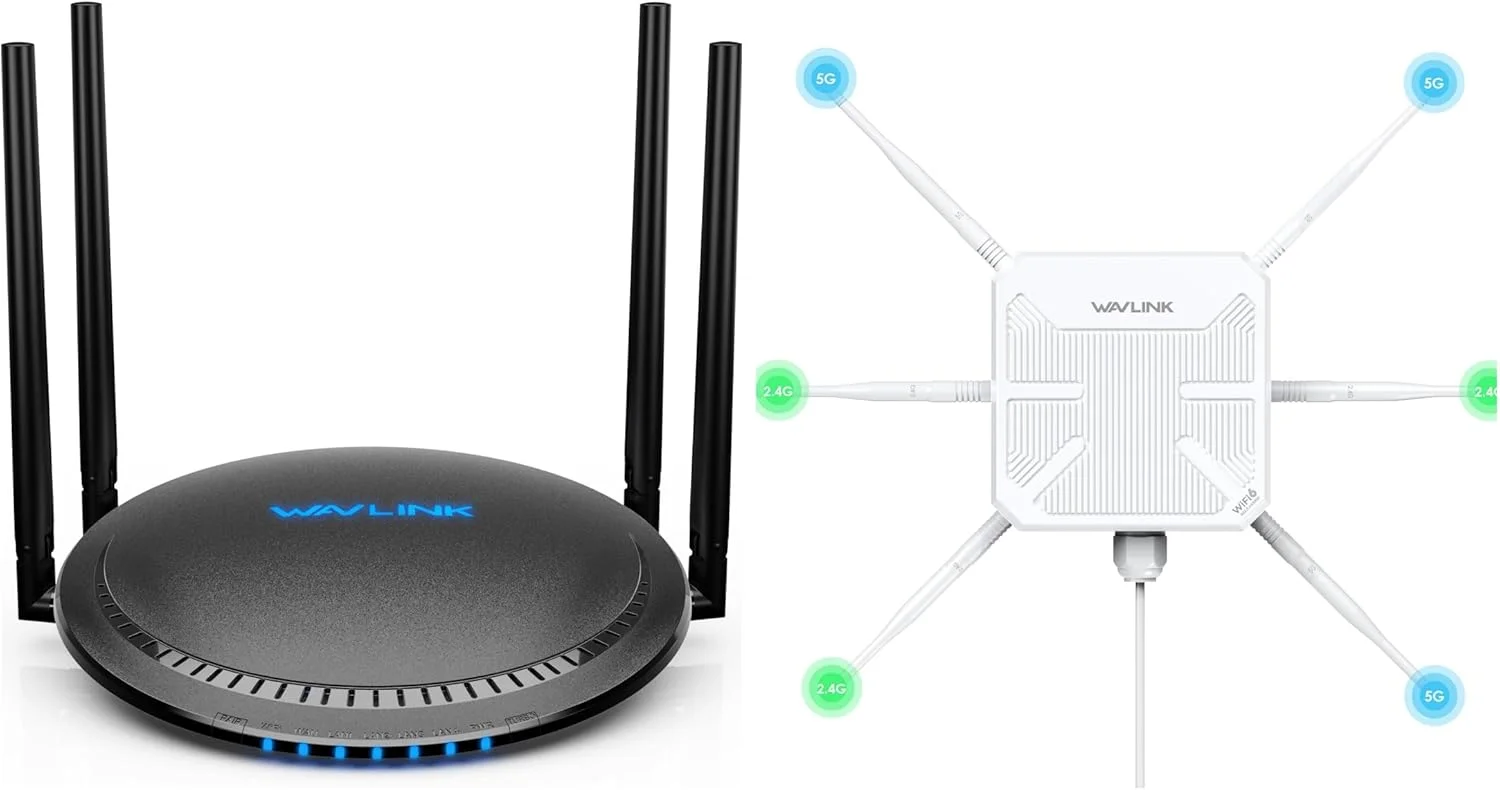 اکستندر بیرونی وای فای WAVLINK AX3000 به همراه روتر وای فای AC1200