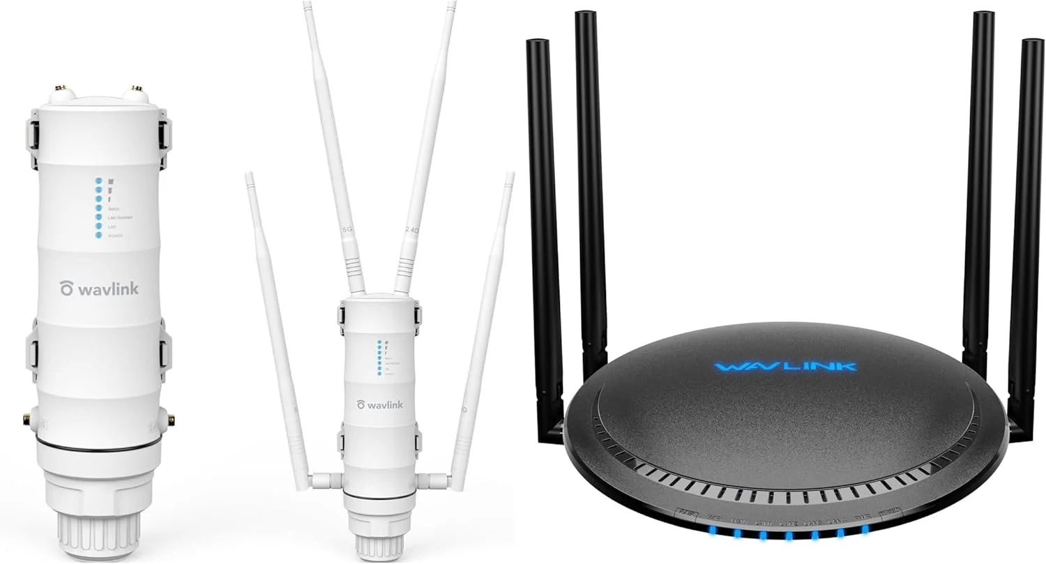 تکرار کننده و روتر وای فای بیرونی دو بانده WAVLINK AC1200