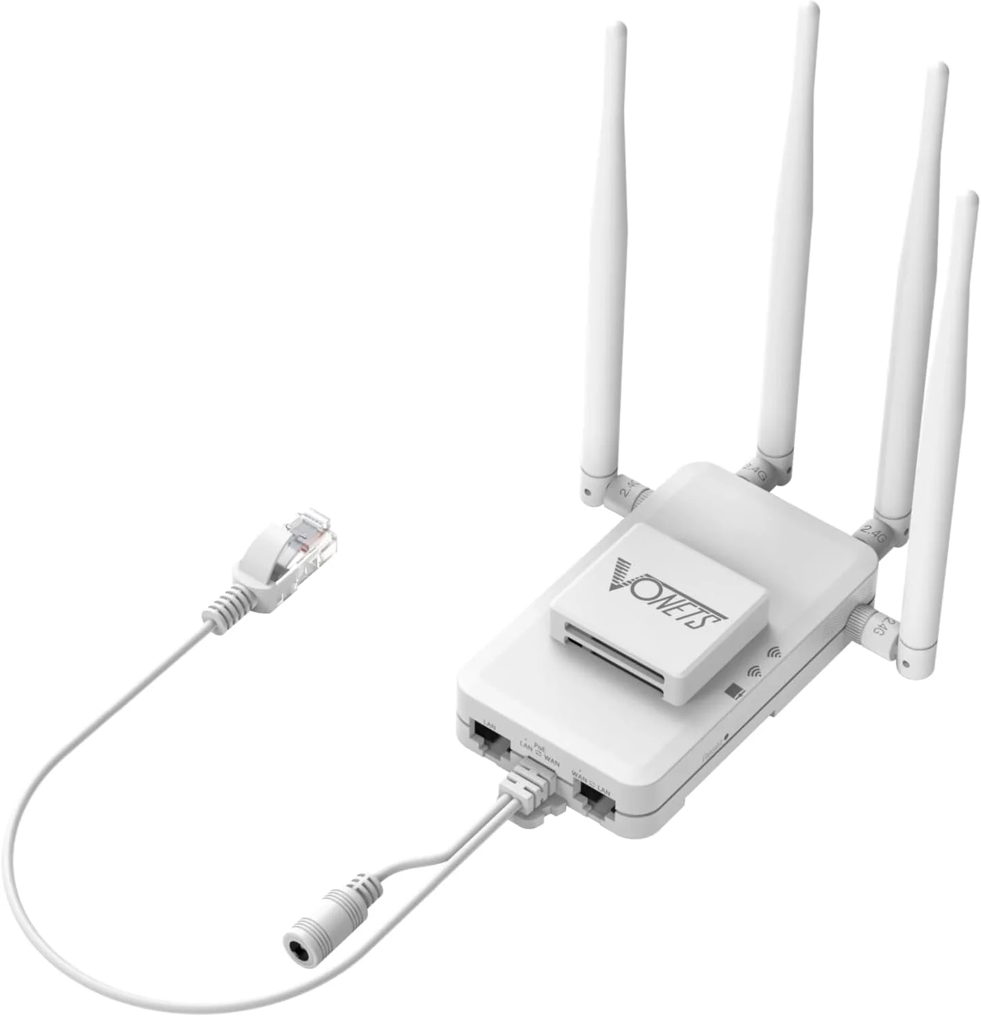 تقویت کننده سیگنال وایرلس Vonets VAR1800-H با کارایی بالا، 1800 مگابیت بر ثانیه، دو بانده 5G، طراحی فشرده، ایده آل برای پخش ویدئو HD از راه دور، نصب آسان برای پوشش و اتصال WiFi بهتر