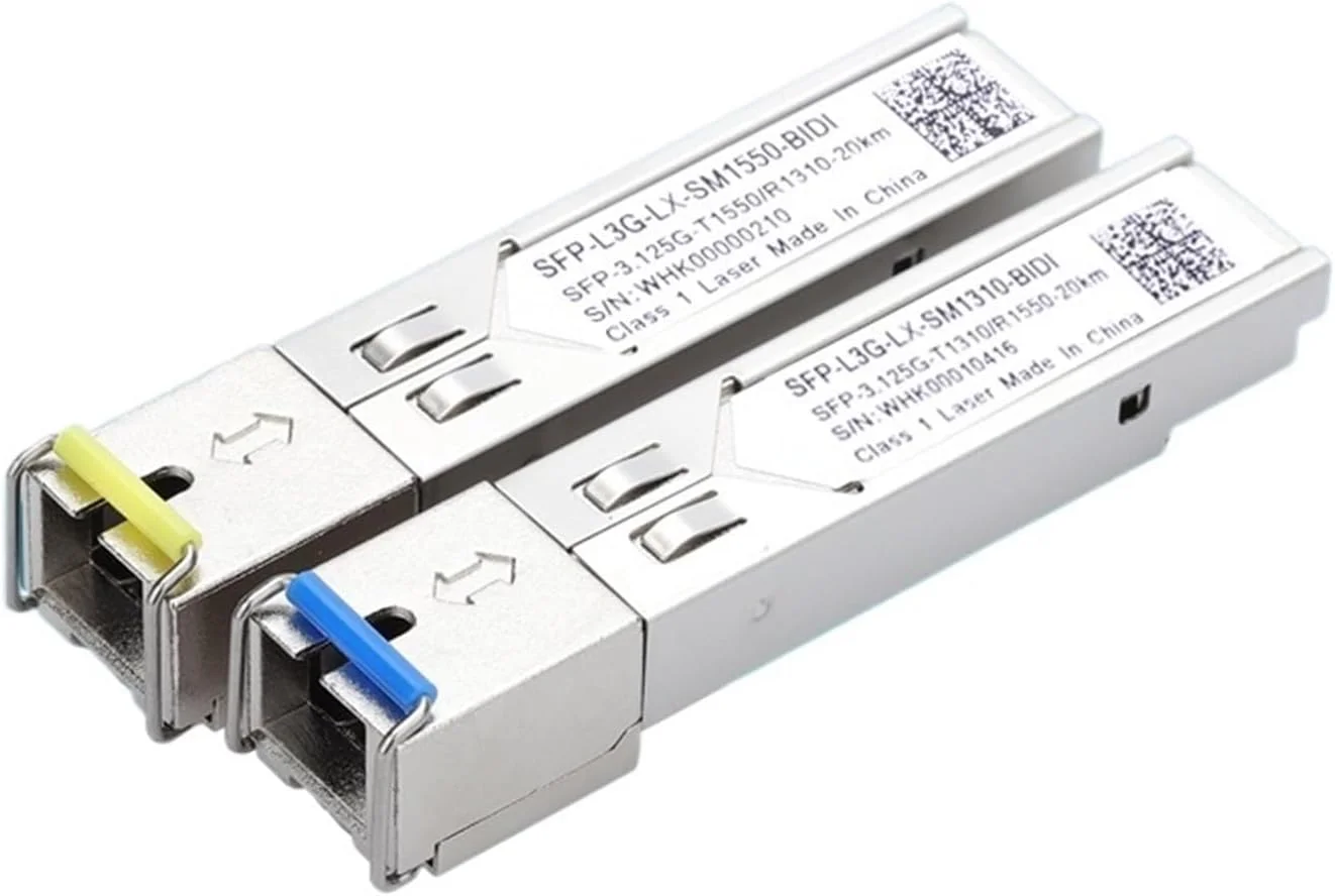 ماژول تکرار کننده SFP فیبر نوری 2.5/3.125G 1310/1550 10/15/20KM SFP تک حالته تک و دو فیبر (جفت SC فیبر تکی 3.125G 20KM)