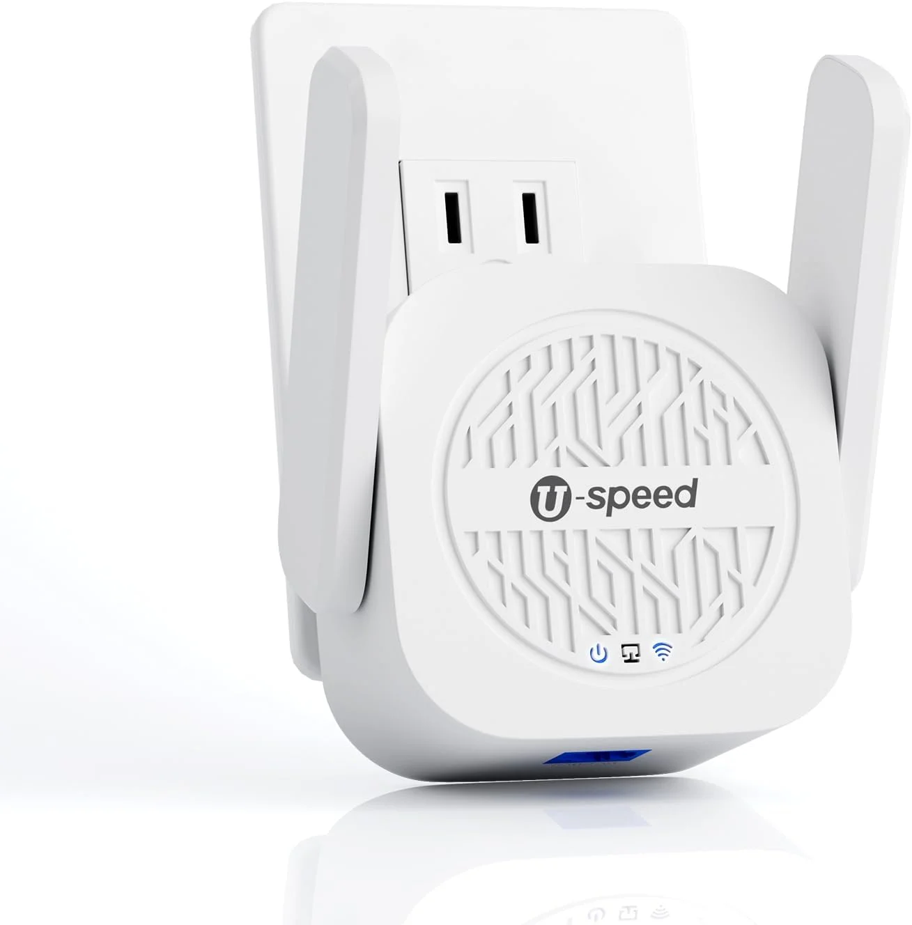 تقویت کننده سیگنال توسعه دهنده وای فای AC1200، پوشش تقویت کننده سیگنال مستقل 4 FEM تا 3500 فوت مربع و 50 دستگاه، توسعه سیگنال دو بانده 1200 مگابیت بر ثانیه با پورت اترنت WAN/LAN RJ45