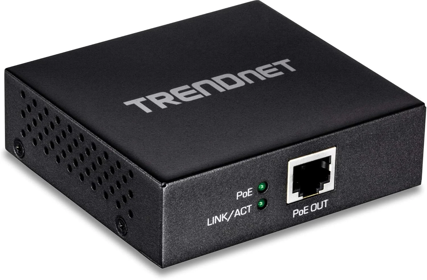 تکرار کننده/تقویت کننده گیگابیتی PoE+ ترندنت، تک پورت PoE Power over Ethernet، گسترش 100 متری برای فاصله کل تا 200 متر (656 فوت)، TPE-E100 (بازسازی شده)