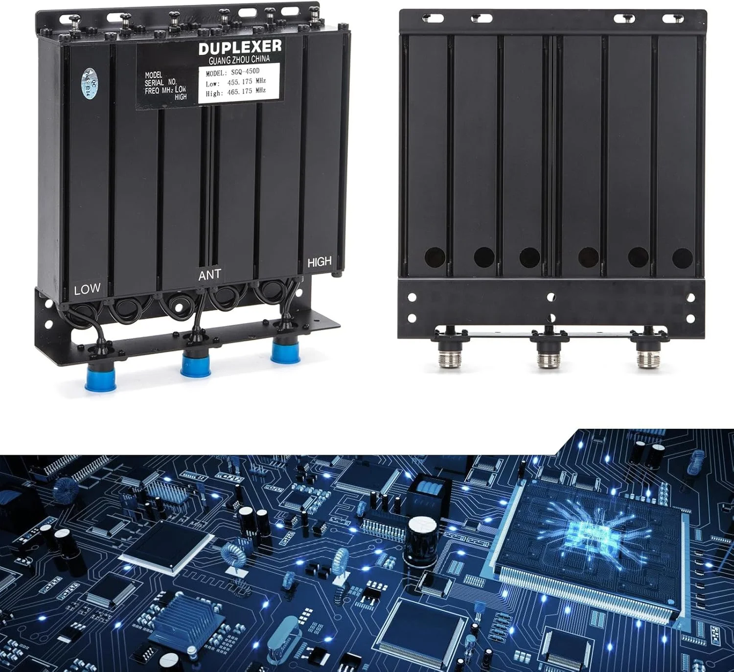 تکرار کننده ایستگاهی دوبلکسر 50 وات UHF 400-470 مگاهرتز با فرکانس قابل تنظیم و قابل حمل