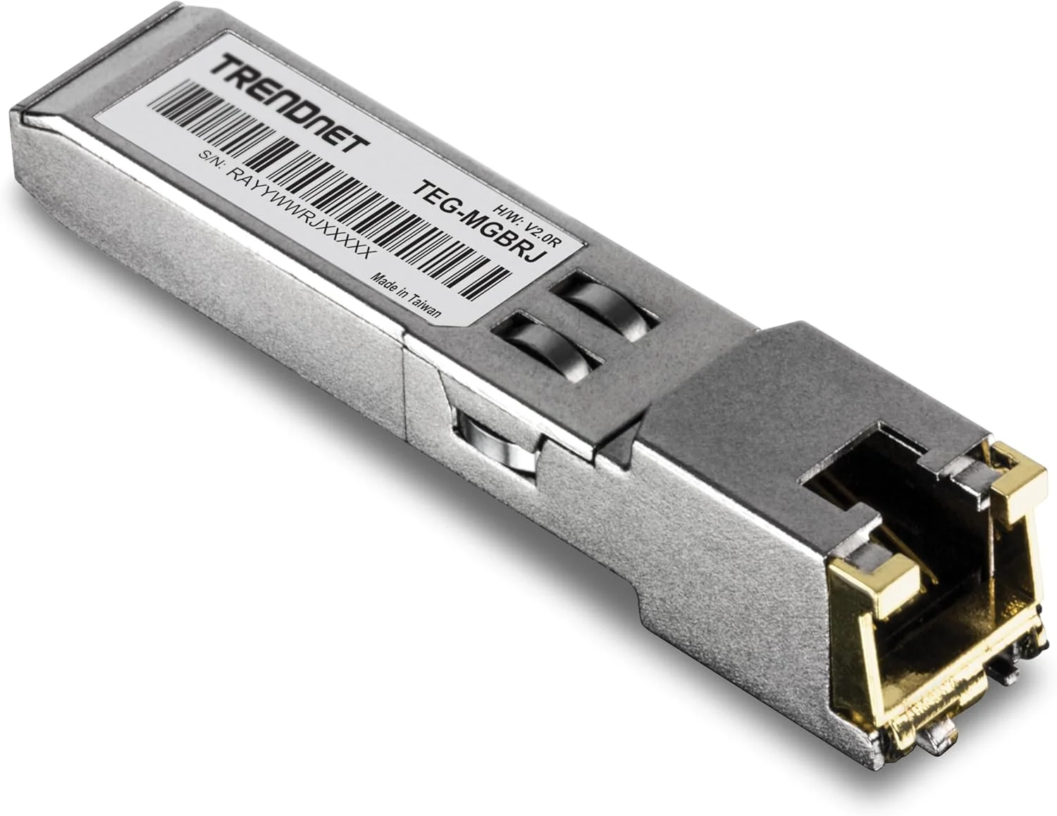 ماژول SFP به RJ45 مسی 1000BASE-T ترندنت مدل TEG-MGBRJ، 100 متر، کانکتور RJ45، قابلیت اتصال سریع، پشتیبانی از نرخ داده تا 1.25 گیگابیت بر ثانیه، IEEE 802.3ab گیگابیت اترنت، محافظت مادام العمر