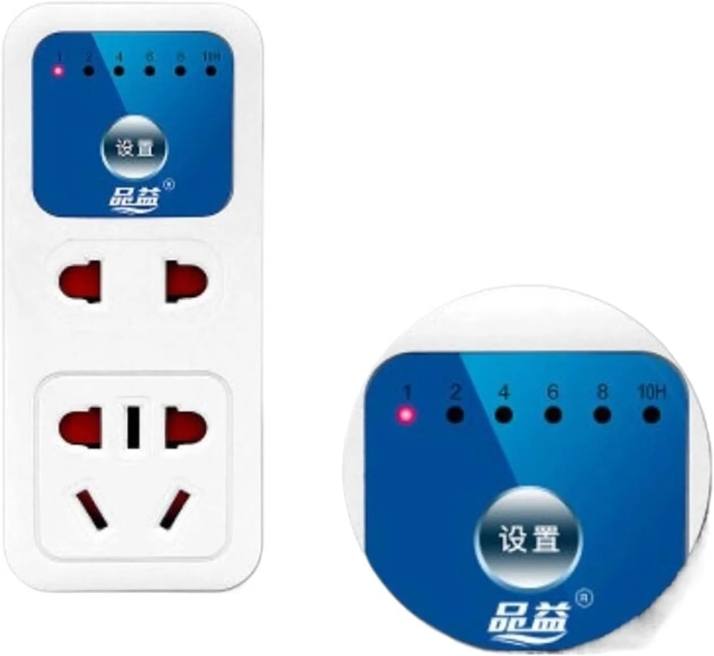 محافظ هوشمند خانگی توبایا با قابلیت تنظیم زمان و خاموش شدن خودکار برای لامپ و سایر لوازم برقی (رنگ: 7 سوراخ، تنظیم بر اساس ساعت)