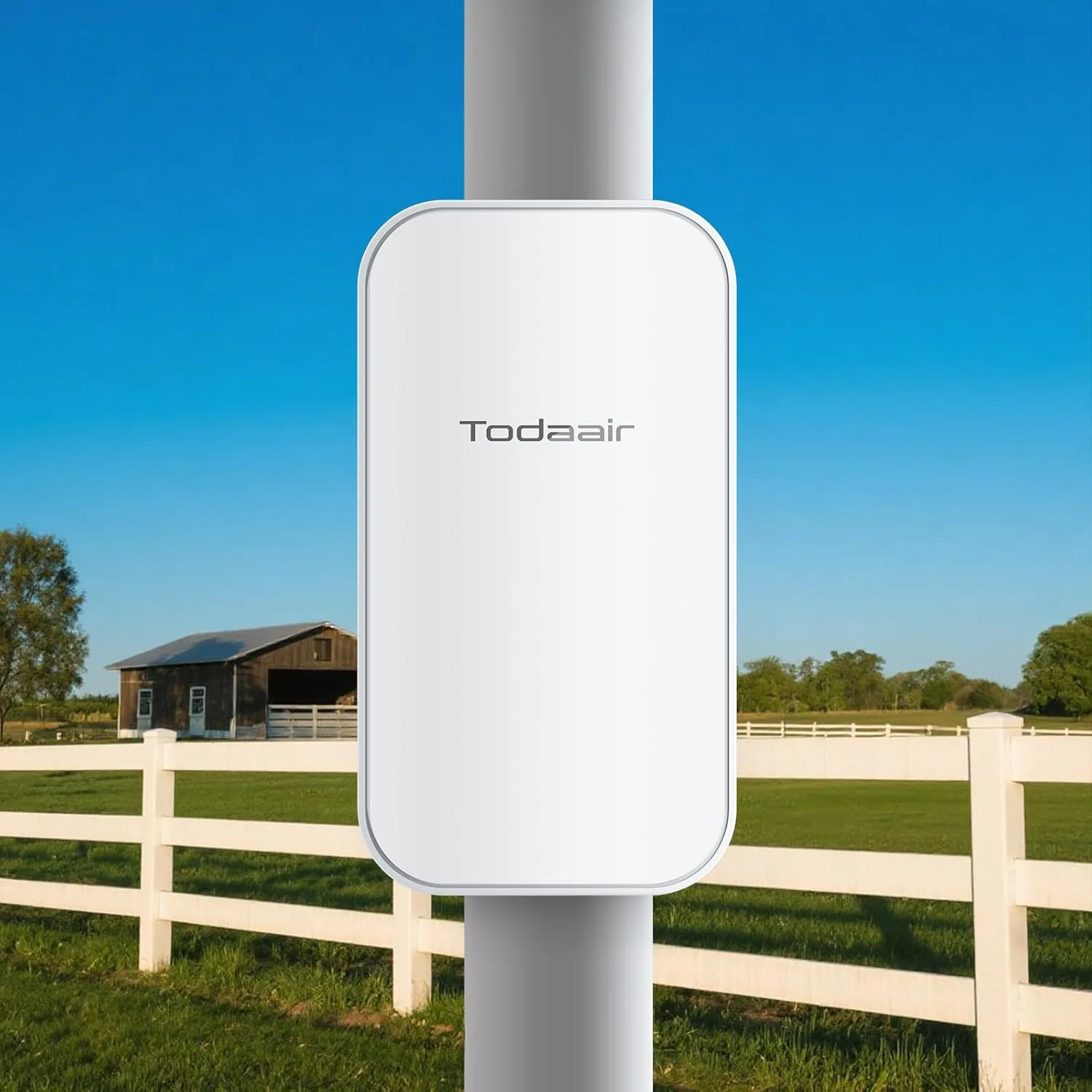 تقویت کننده وای فای فضای باز با برد طولانی، تقویت کننده سیگنال وای فای برای فضای باز، تکرار کننده وای فای پوشش دهنده حداقل 3440 فوت مربع و 30 دستگاه، تکرار کننده سیگنال وای فای برای مزرعه، حیاط، کارخانه