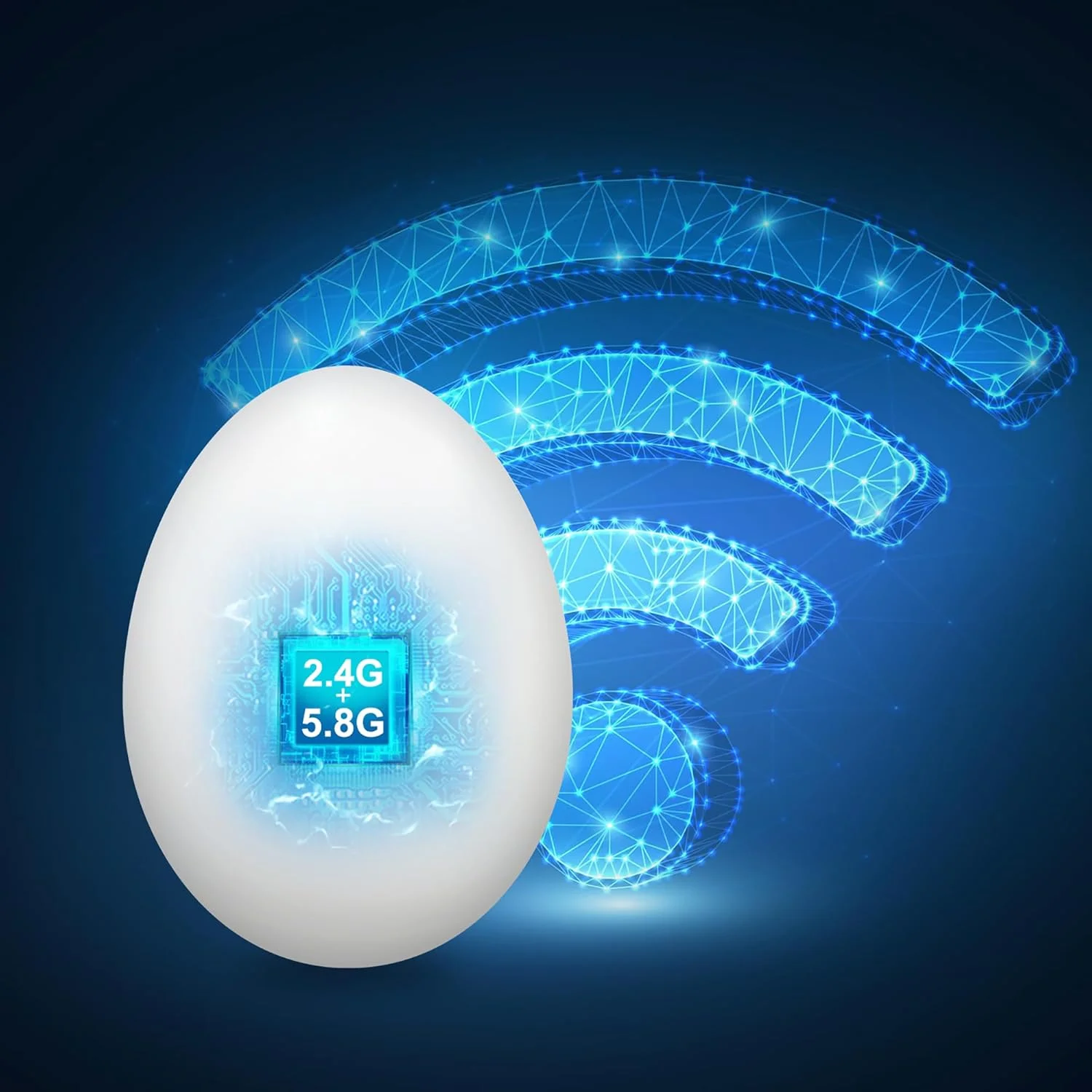 تقویت کننده وای فای دو بانده گیگابیتی فضای باز | ضد آب برای دوربین خورشیدی | نصب 2 دقیقه ای