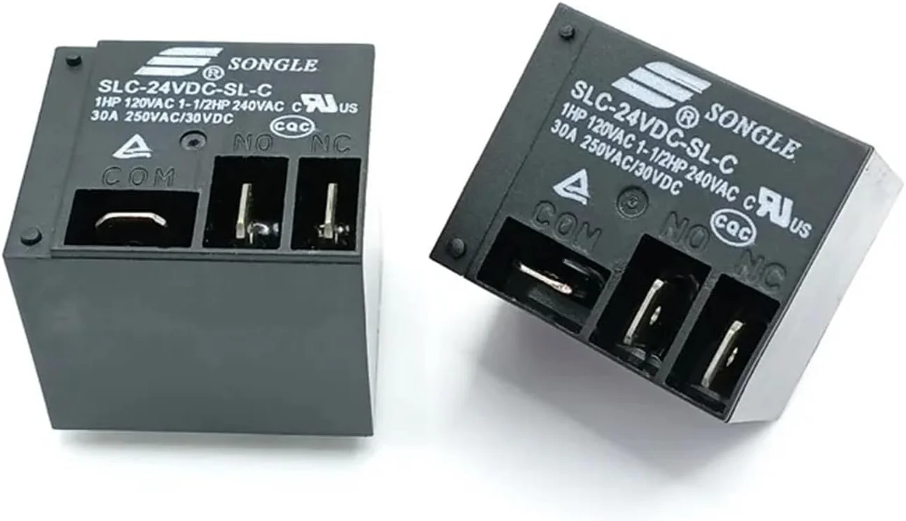 رله توبایا 10 عددی SLC-5V-12V-24VDC-SL-C 5 پین 30 آمپر 250 ولت AC (سایز: SLC-5VDC-SL-C)