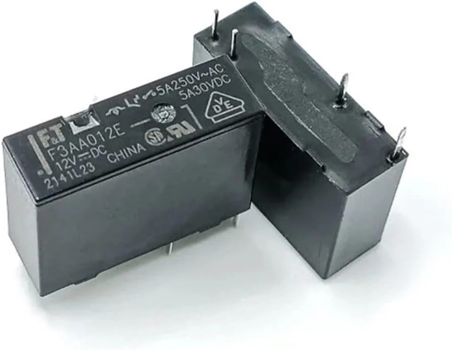 رله های توبایا 5 عددی/10 عددی F3AA005E F3AA012E F3AA024E 5 ولت 12 ولت 24 ولت 4 پین 5 آمپر 30 ولت DC (سایز: 10 عددی F3AA005E)
