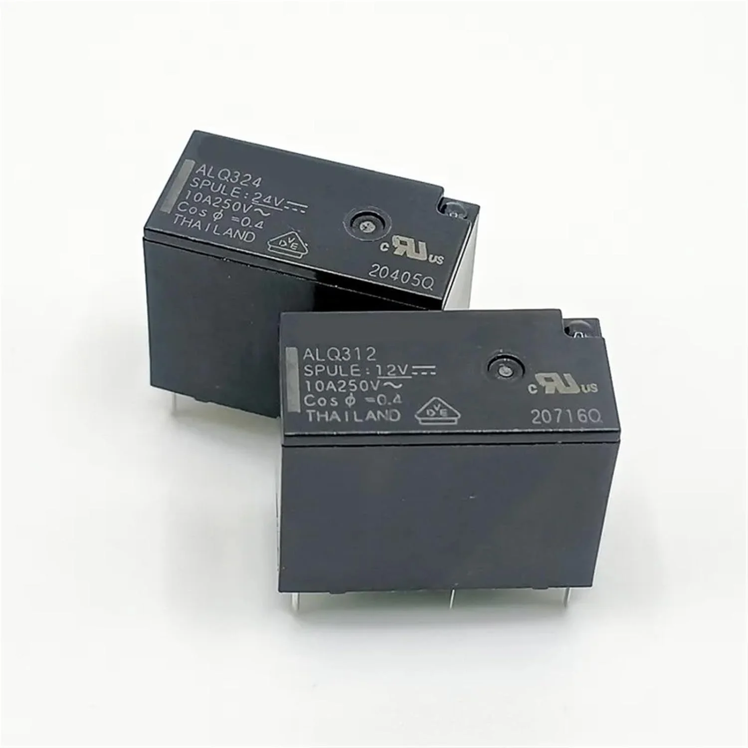 رله های توبایا ALQ305 ALQ312 ALQ324، 4 پین، 10 آمپر، 250 ولت (اندازه: 10 عدد ALQ312)