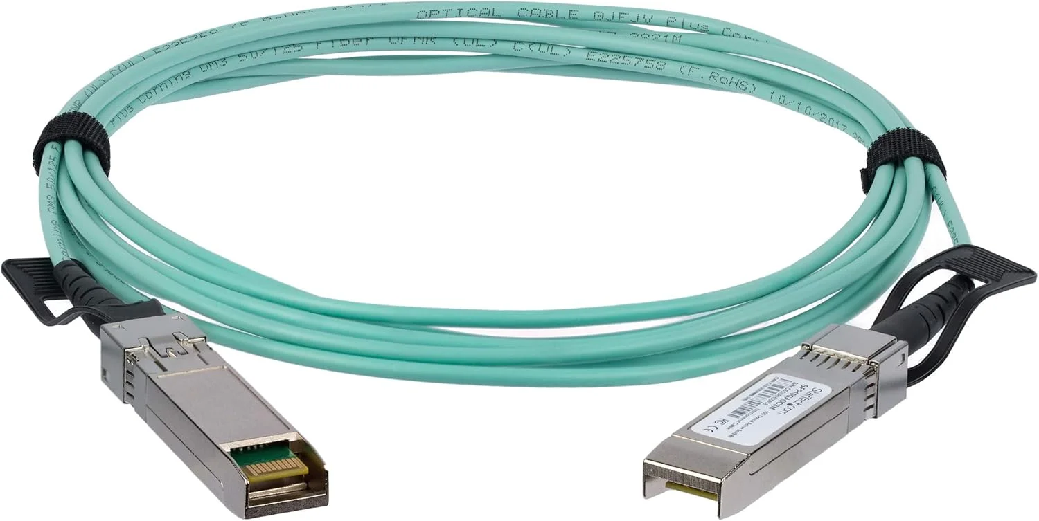 کابل فیبر نوری اکتیو +SFP به +SFP سازگار با Cisco SFP-10G-AOC3M، طول 3 متر