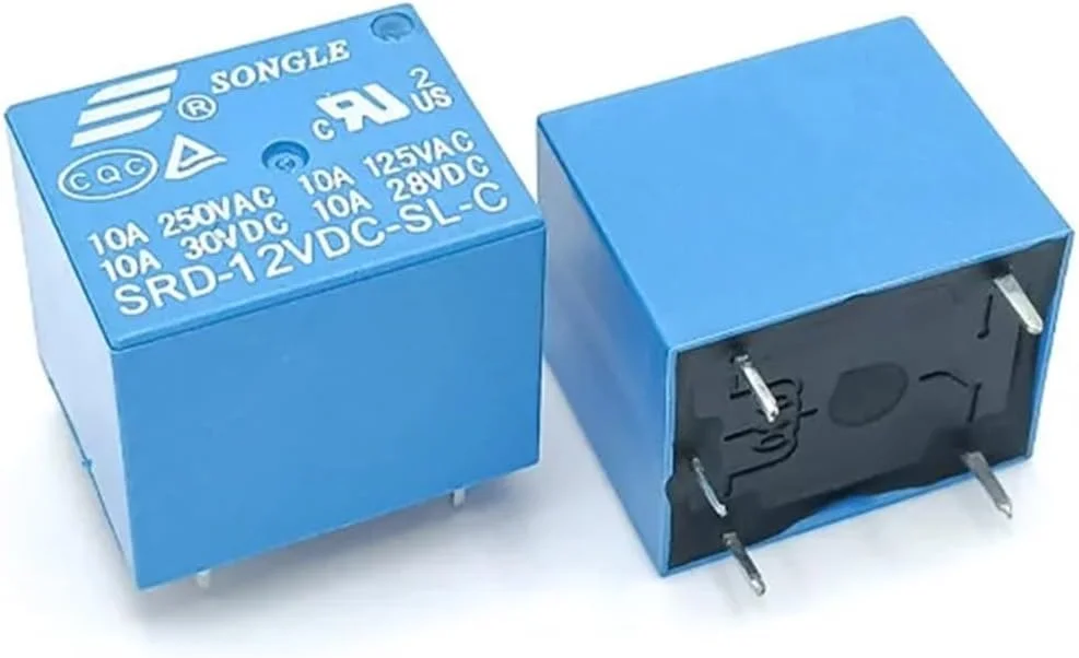 توبایا 10 عدد رله 5 پین SRD-05-06-09-12-24VDC-SL-C 10 آمپر 250 ولت AC (سایز: 10 عدد SRD-24VDC-SL-C)