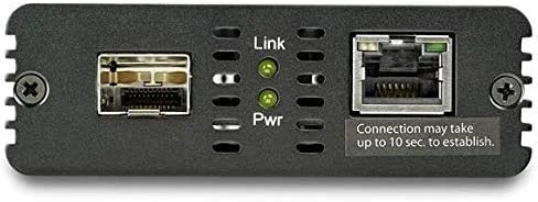 مبدل رسانه اترنت فیبر 10 گیگابیتی StarTech.com برای شبکه 10 گیگابیت بر ثانیه 10GBASE-T SFP به RJ45 فیبر نوری چند حالته/تک حالته چند گیگابیتی پل اترنت به فیبر (MCM10GSFP)