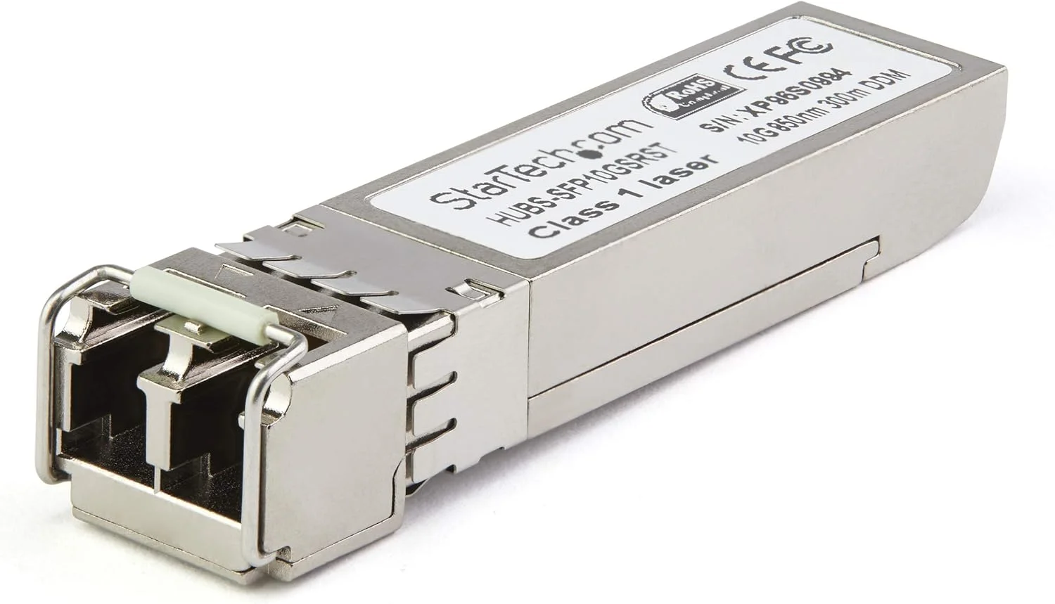 ماژول SFP+ سازگار با Dell EMC SFP-10G-SR از StarTech.com - 10GBASE-SR - فرستنده و گیرنده نوری فیبر چند حالته 10GbE - اترنت گیگابیتی 10GE SFP+ - LC 400m - 850nm - DDM (SFP10GSREMST)
