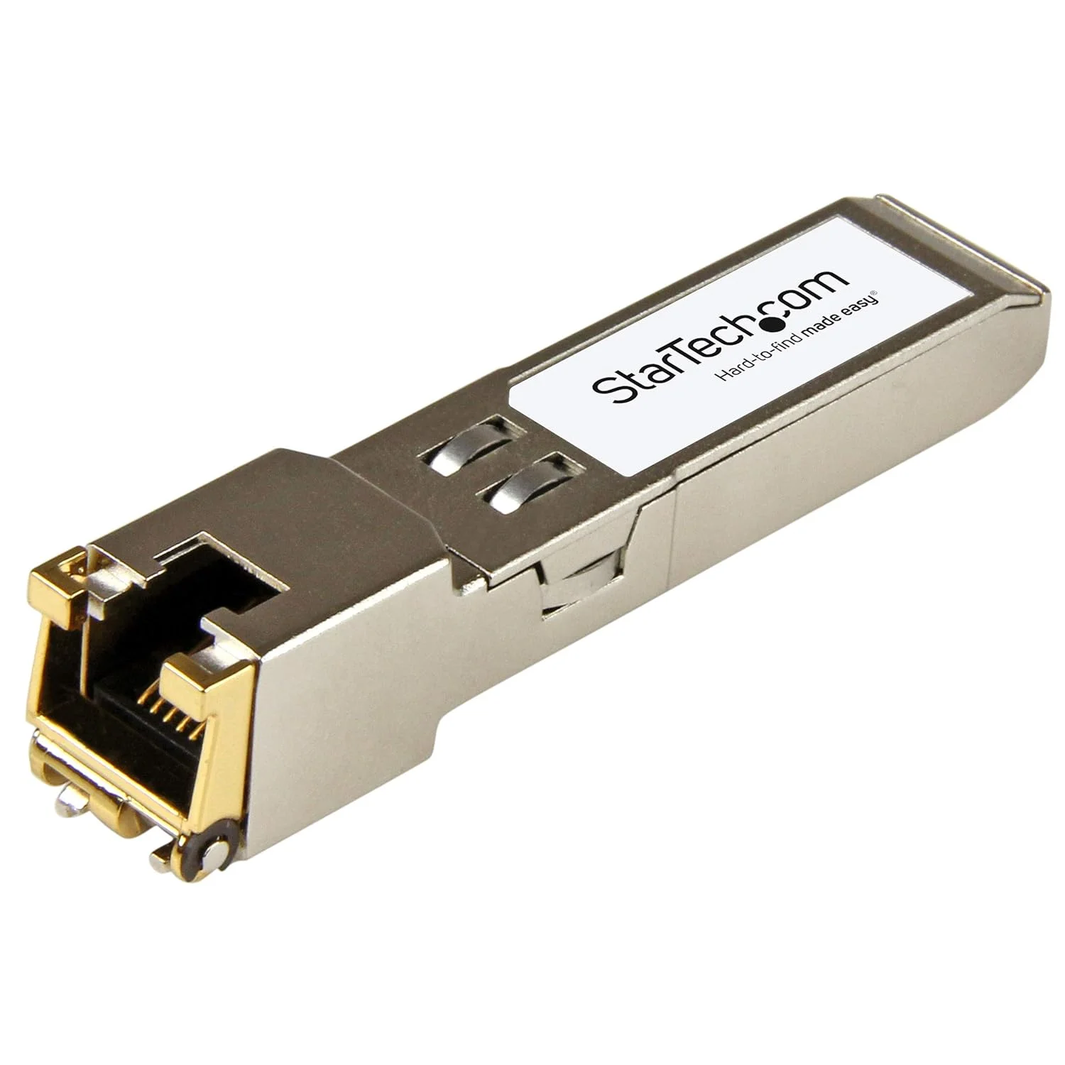 ماژول SFP سازگار با Arista Networks SFP-1G-T مدل StarTech.com - 1000BASE-T - SFP به RJ45 Cat6/Cat5e - SFP اترنت گیگابیتی 1GE - RJ-45 100 متری - (AR-SFP-1G-T-ST)