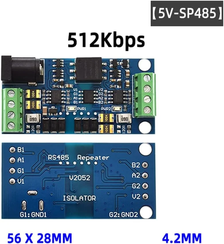 تکرار کننده RS485 Taidacent، هاب توزیع کننده، تقویت سیگنال RS485 ایزوله فوتوالکتریک