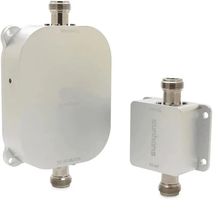 تقویت کننده سیگنال وای فای دو بانده 2.4/5.8 گیگاهرتز 4000 میلی وات 36dBm مناسب فضای باز برای خانه، دفتر، پهپاد، دوربین های مداربسته، تجهیزات RC