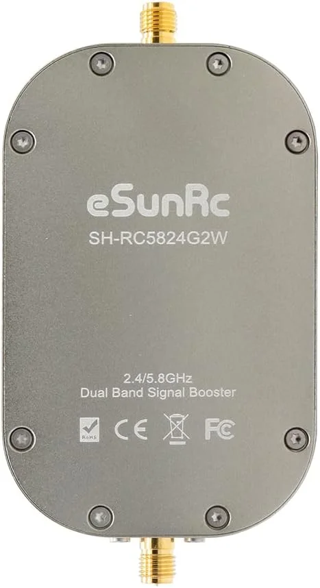 تقویت کننده سیگنال بی سیم RC ای سان آرسی، دو بانده 2.4 گیگاهرتز و 5.8 گیگاهرتز 2000mW 33dBm، تقویت کننده تکرار کننده سیگنال وای فای پهپاد، فوق سبک 77 گرم، برای پهپادها، تجهیزات RC