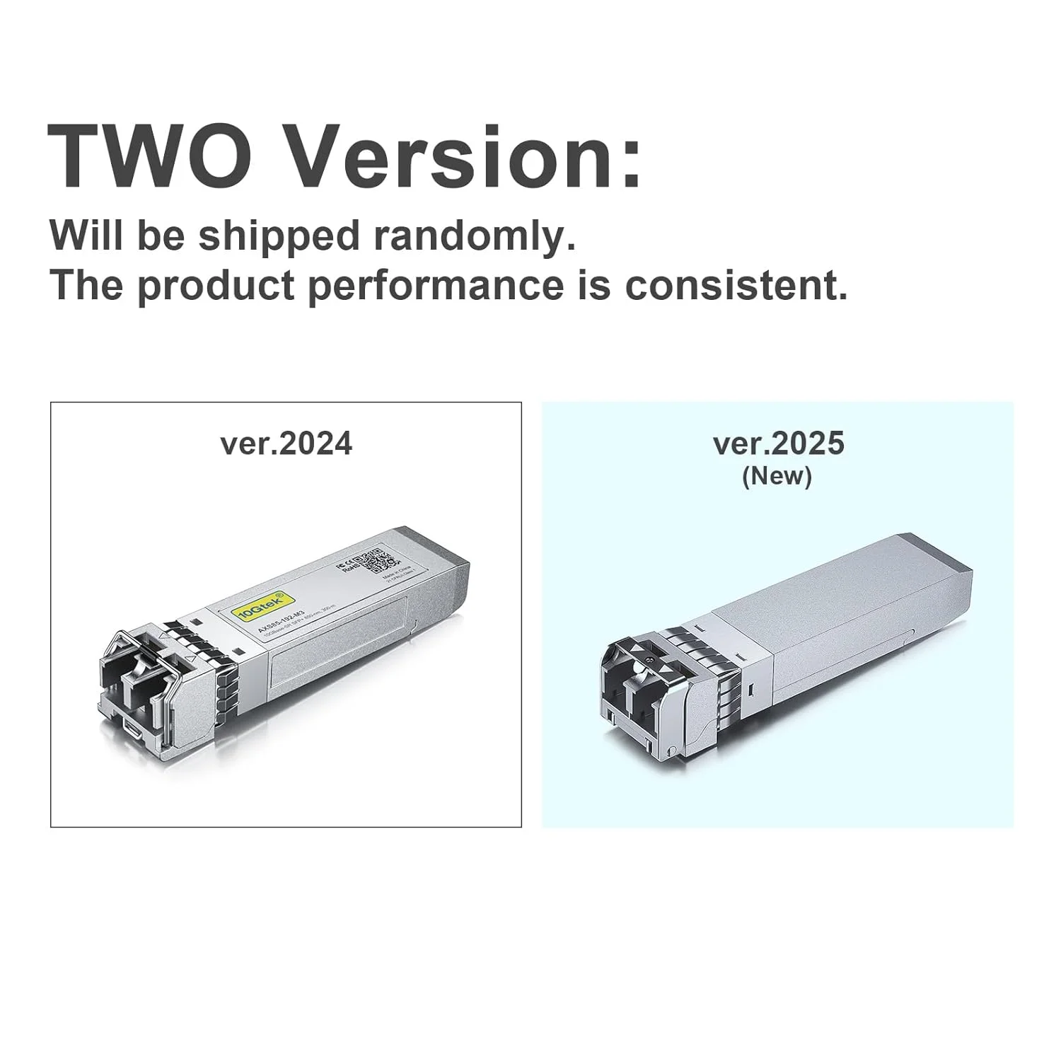 فرستنده و گیرنده 10Gtek 10GBase-SR SFP+، 10G 850nm MMF، تا 300 متر، سازگار با Mellanox MFM1T02A-SR