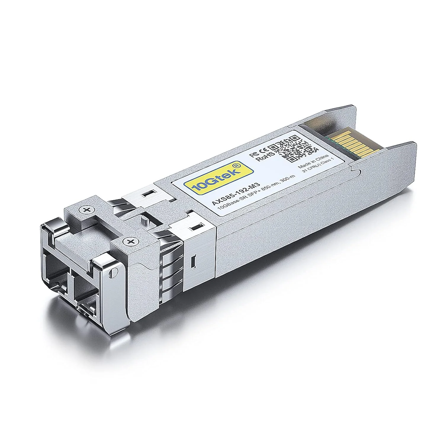 فرستنده و گیرنده 10Gtek 10GBase-SR SFP+، 10G 850nm MMF، تا 300 متر، سازگار با Mellanox MFM1T02A-SR
