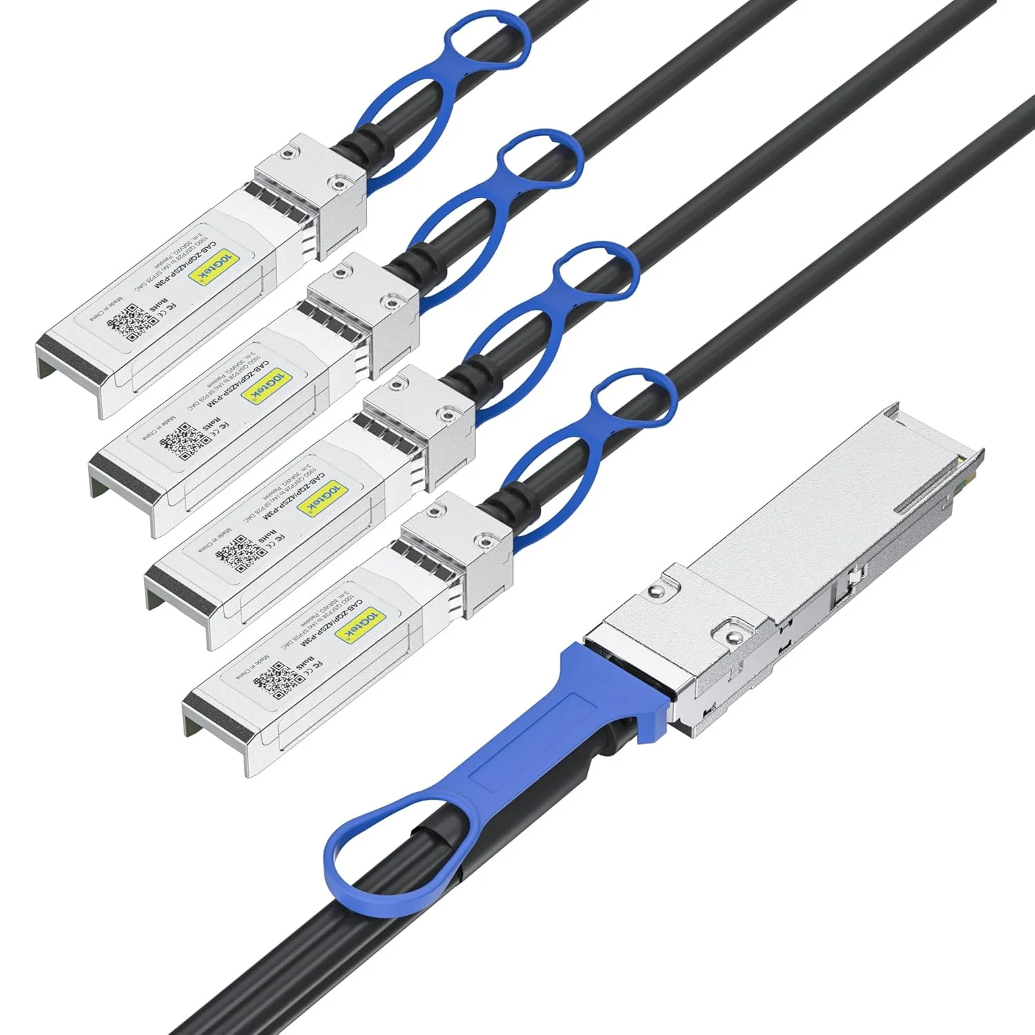 کابل اتصال مستقیم مسی غیرفعال 10Gtek 100G QSFP28 به 4X 25G SFP28 Twinax برای سیسکو، یوبیکویتی، آریستا، سوپرمیکرو و غیره، 2 متری کابل اتصال مستقیم مسی غیرفعال 10Gtek 100G QSFP28 به 4X 25G SFP28 Twinax برای سیسکو، یوبیکویتی، آریستا، سوپرمیکرو و غیره، 2 متری