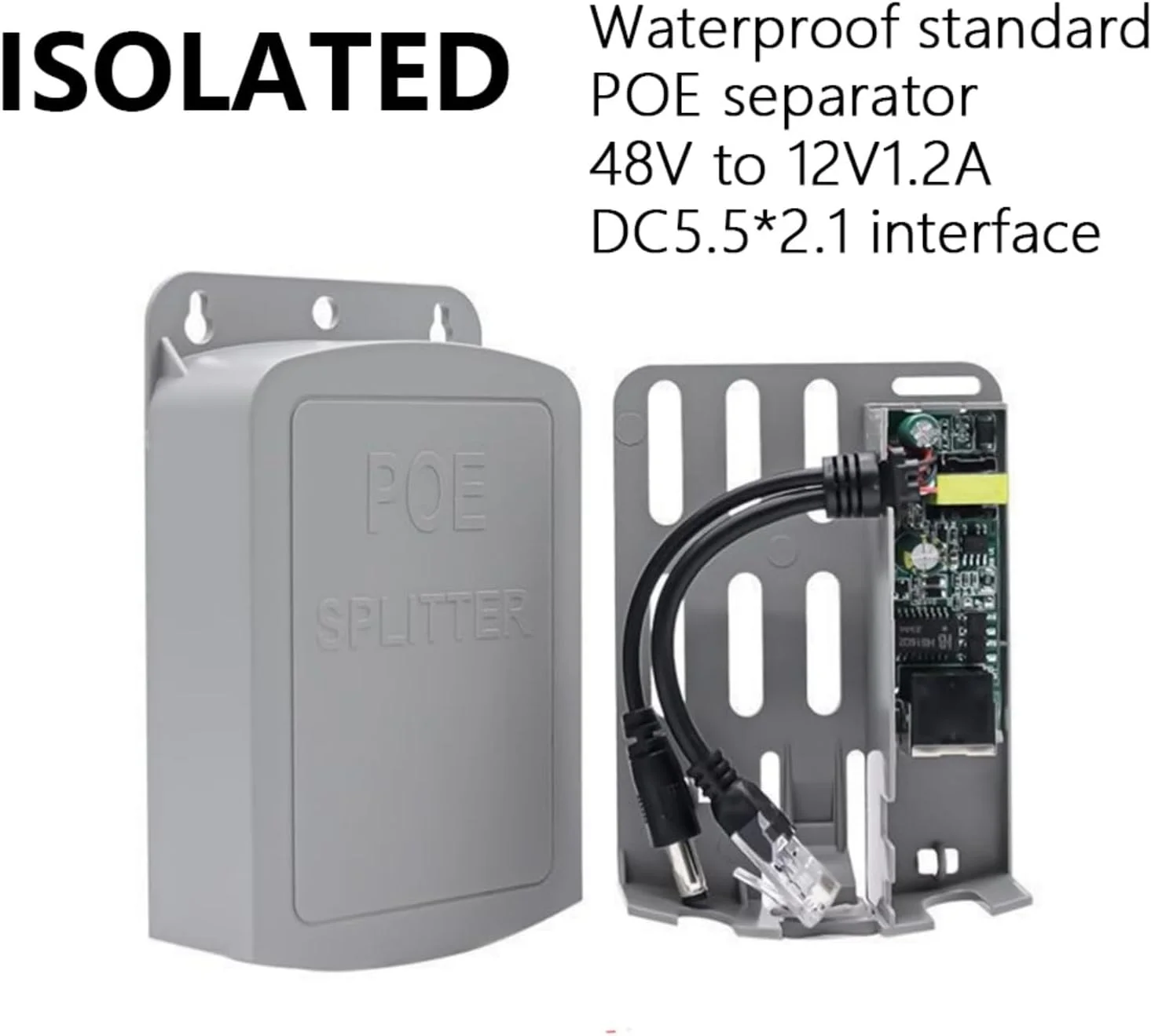 تکرار کننده گیگابیتی برای فضای باز 48 ولت به 12 ولت 1.2 آمپر توسعه دهنده برق، سازگار با IEEE802.3af/at تکرار کننده گیگابیتی برای فضای باز 48 ولت به 12 ولت 1.2 آمپر توسعه دهنده برق، سازگار با IEEE802.3af/at