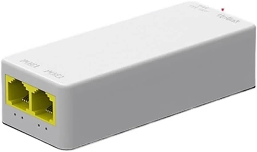 تکرار کننده دو پورت 100../M P-O//E، توسعه دهنده 1 به 2 P-O//E 48V P-O//E IEEE802.3af/at Plug&Play