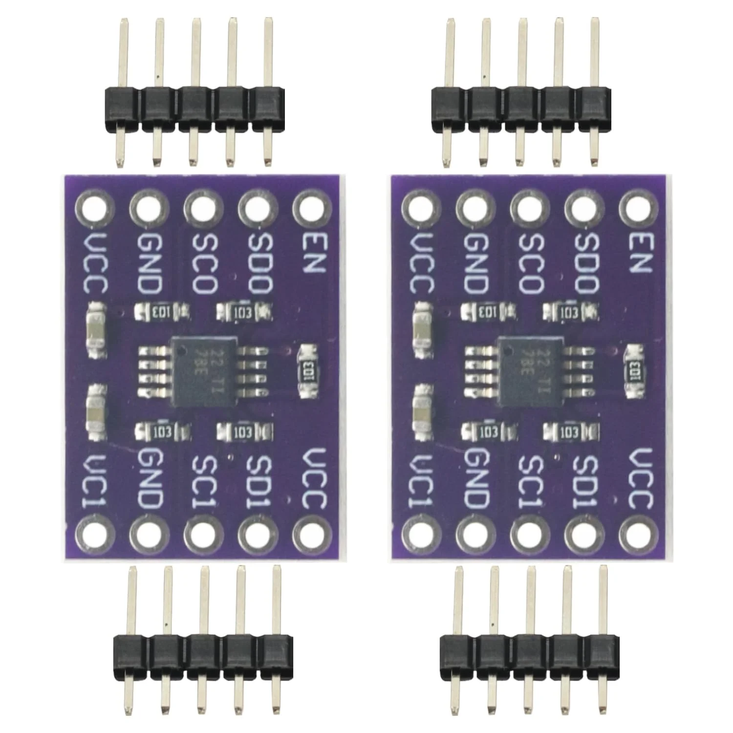 ماژول I2C PCA9515A دو کاناله 2 بیتی، تکرار کننده SMBus 400KHz دو طرفه برای آردوینو (2 عدد) ماژول I2C PCA9515A دو کاناله 2 بیتی، تکرار کننده SMBus 400KHz دو طرفه برای آردوینو (2 عدد)