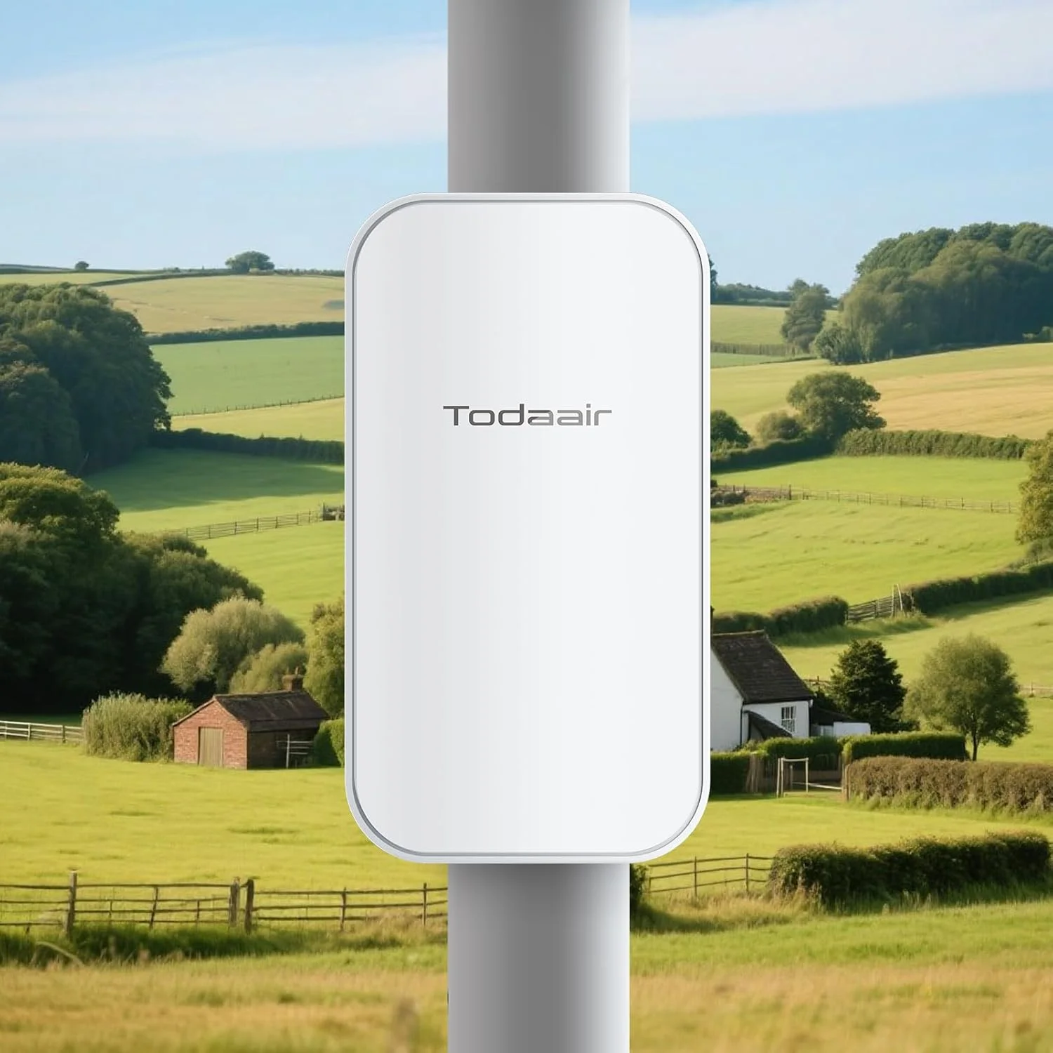 تقویت کننده وای فای بیرونی 2025 پرو｜تقویت کننده وای فای｜مقاوم در برابر آب و هوا IP65｜AC1200Mbps｜نگهبان هوش مصنوعی｜پوشش حداقل 320 متر مربع و 30 دستگاه｜پشتیبانی از پورت اترنت｜تکرار کننده سیگنال وای فای برای مزرعه، حیاط.