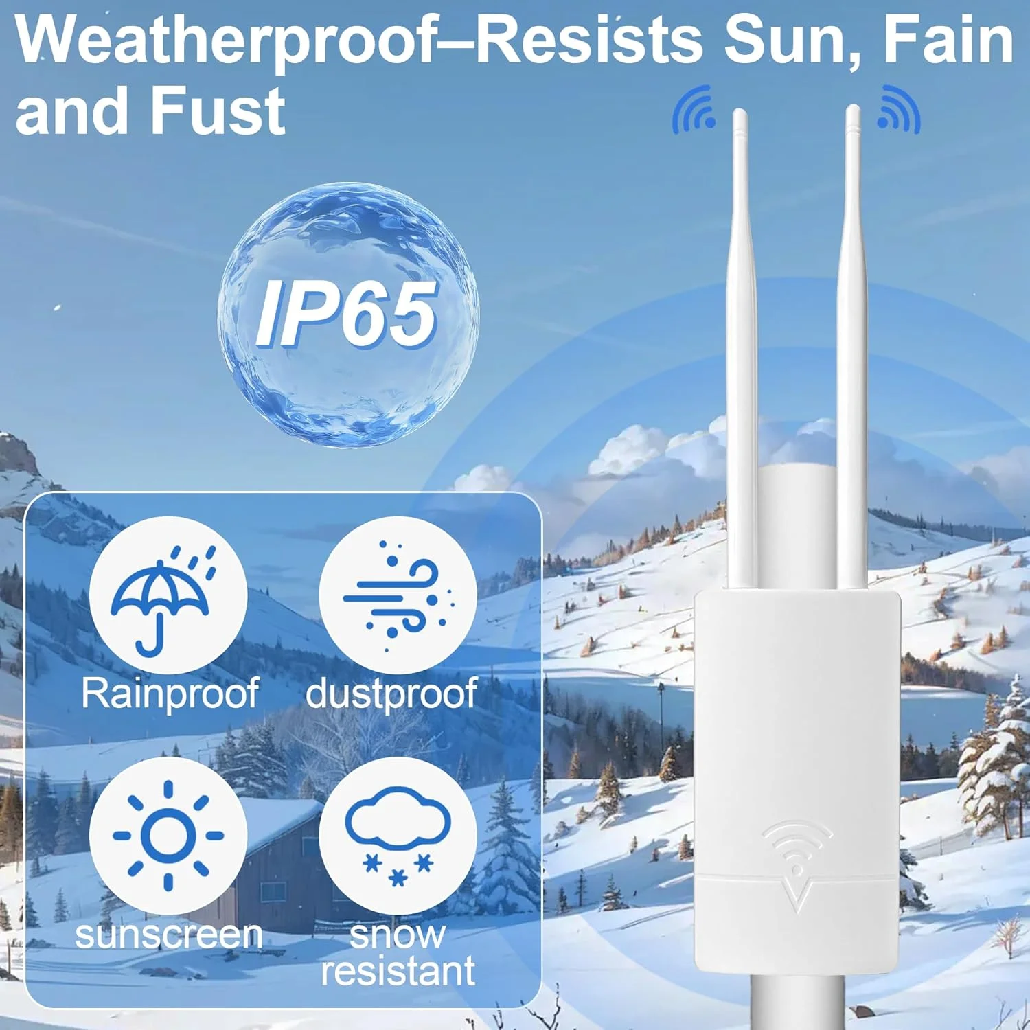 تقویت کننده وای فای استارلینک فضای باز برای روتر نسل 3 - ضد آب IP65، تقویت کننده وای فای دو بانده 300 مگابیت بر ثانیه با برد 300 متر، پوشش 360 درجه و پشتیبانی از PoE برای حیاط، استخر، گاراژ و املاک بزرگ تقویت کننده وای فای استارلینک فضای باز برای روتر نسل 3 - ضد آب IP65، تقویت کننده وای فای دو بانده 300 مگابیت بر ثانیه با برد 300 متر، پوشش 360 درجه و پشتیبانی از PoE برای حیاط، استخر، گاراژ و املاک بزرگ