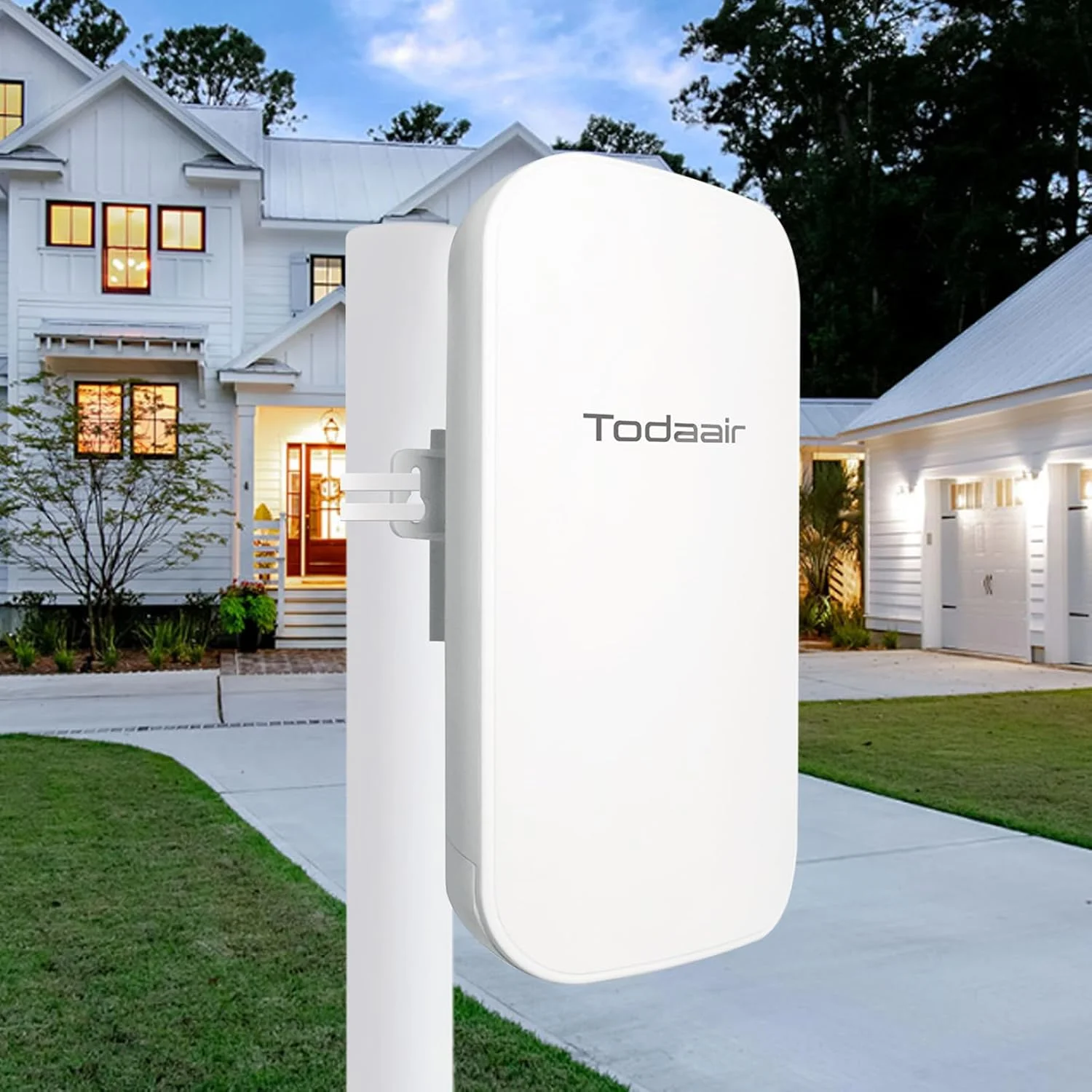 تقویت کننده WiFi فضای باز، تقویت کننده WiFi | حالت تکرار کننده و AP | ضد آب و هوا IP65 | تکرار کننده WiFi دو بانده تا 1200 مگابیت در ثانیه | پوشش تا حداقل 320 متر مربع و 30 دستگاه