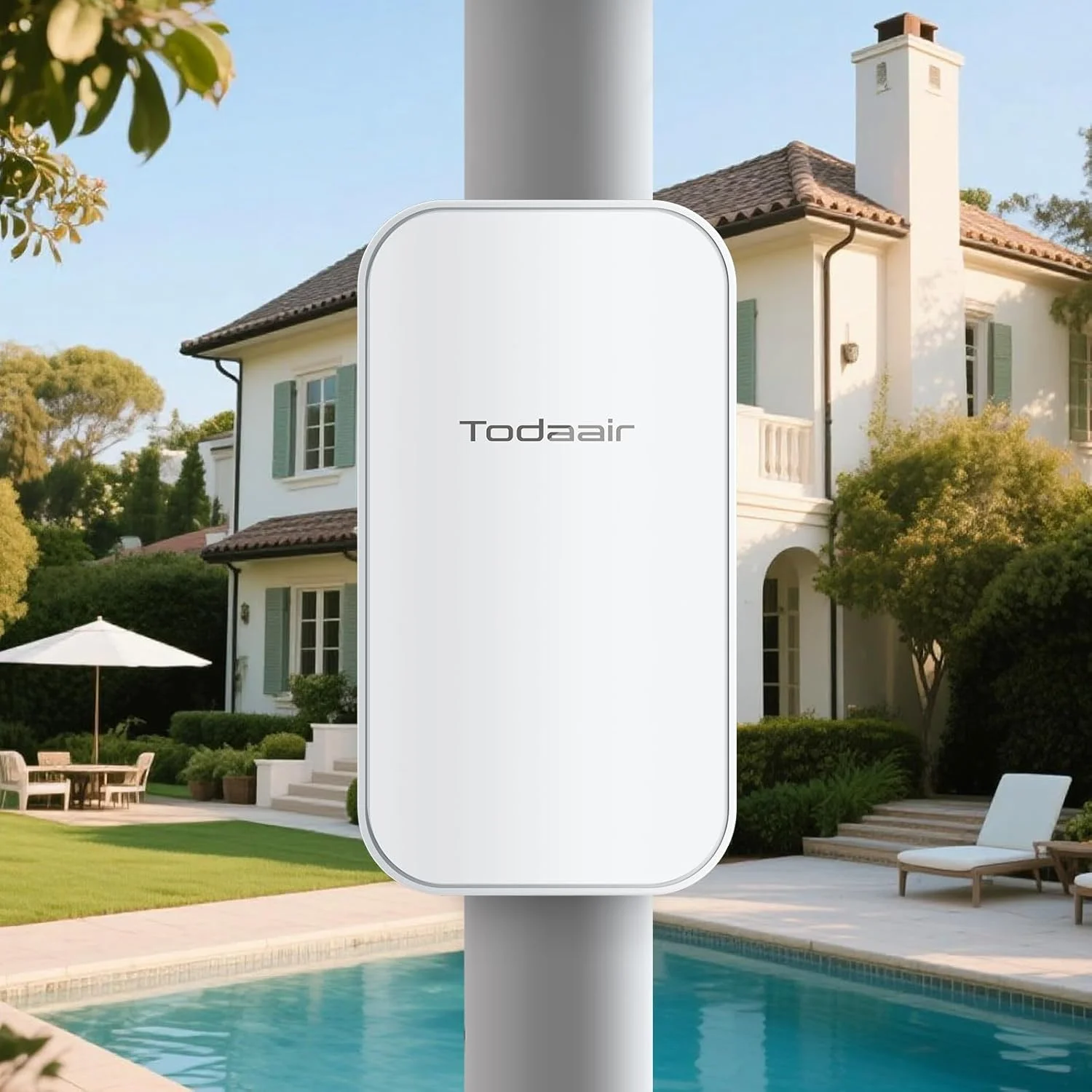 تقویت کننده WiFi بیرونی 2025، تکرار کننده WiFi دو بانده، ضد آب و هوا IP65، پوشش حداقل 320 متر مربع و 30 دستگاه، تکرار کننده سیگنال Wi-Fi برای مزرعه، حیاط، کارخانه