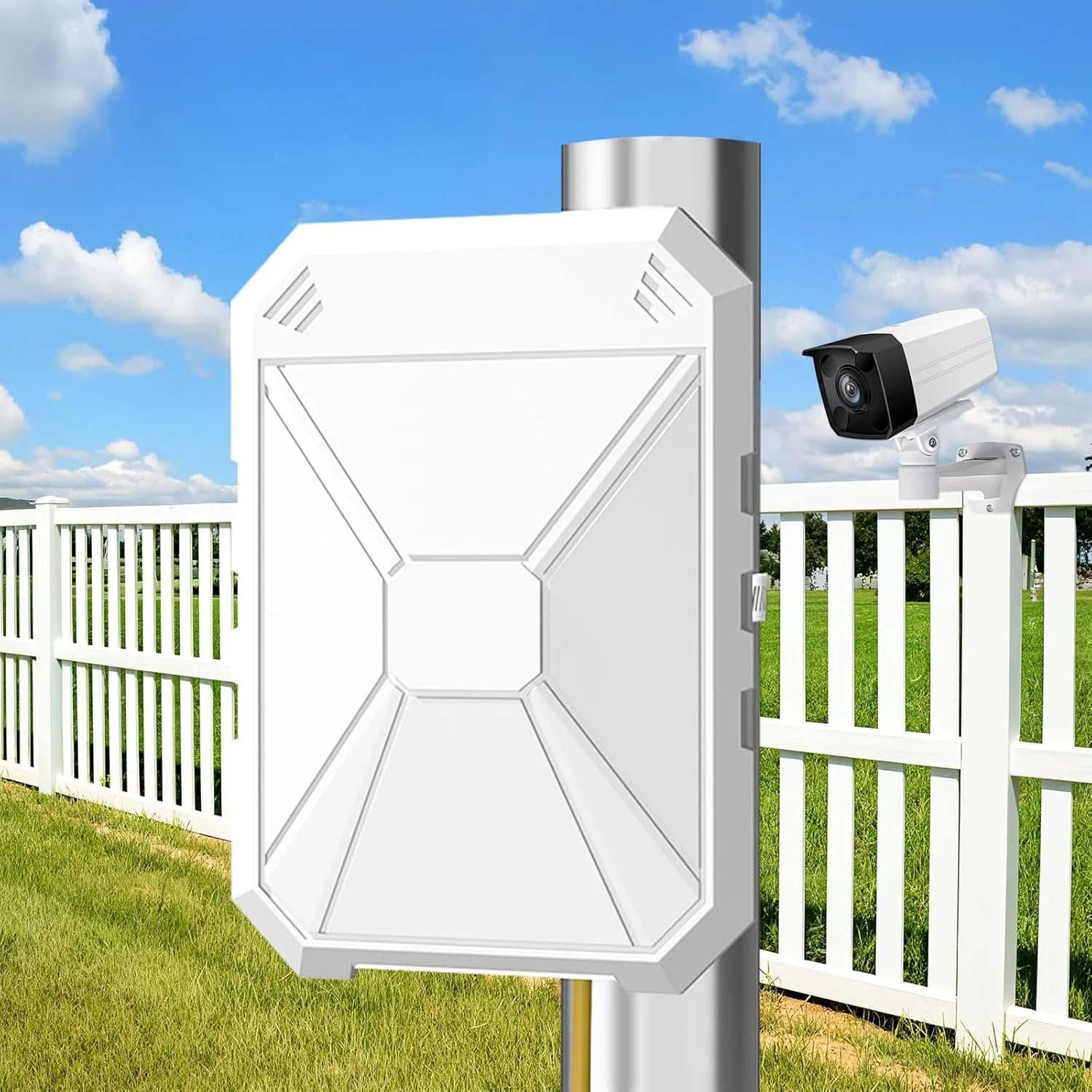 تقویت کننده وای فای بیرونی AC1200، تقویت کننده سیگنال وای فای بیرونی 5 گیگاهرتز / 2.4 گیگاهرتز، ضد آب IP67، PoE غیرفعال، حالت تکرار کننده/AP/روتر، گسترش وای فای برای دوربین های بیرونی، پاسیو، گاراژ، مزرعه