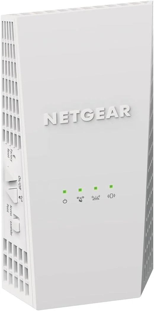 تقویت کننده محدوده وای فای مش NETGEAR (EX6400) - پوشش دهی تا 195 متر مربع، 35 دستگاه - تقویت کننده و تکرار کننده سیگنال بی سیم دو بانده AC1900 (سرعت تا 1.9 گیگابیت بر ثانیه)، رومینگ هوشمند - پشتیبانی تخصصی رایگان