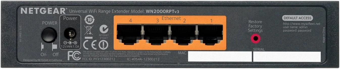 تقویت کننده محدوده وای فای نت گیر N300 - نسخه رومیزی (WN2000RPT-200NAS) تقویت کننده محدوده وای فای نت گیر N300 - نسخه رومیزی (WN2000RPT-200NAS)