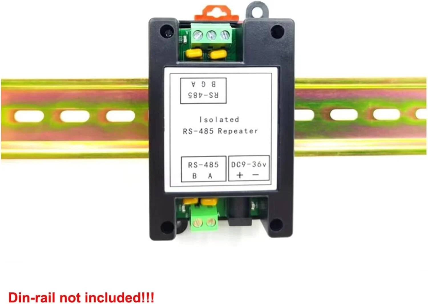 تکرار کننده RS485 ایزوله شده درجه صنعتی، تقویت کننده توسعه دهنده فاصله، ضد تداخل Y، ریل راهنما ضد موج (همراه با آداپتور)