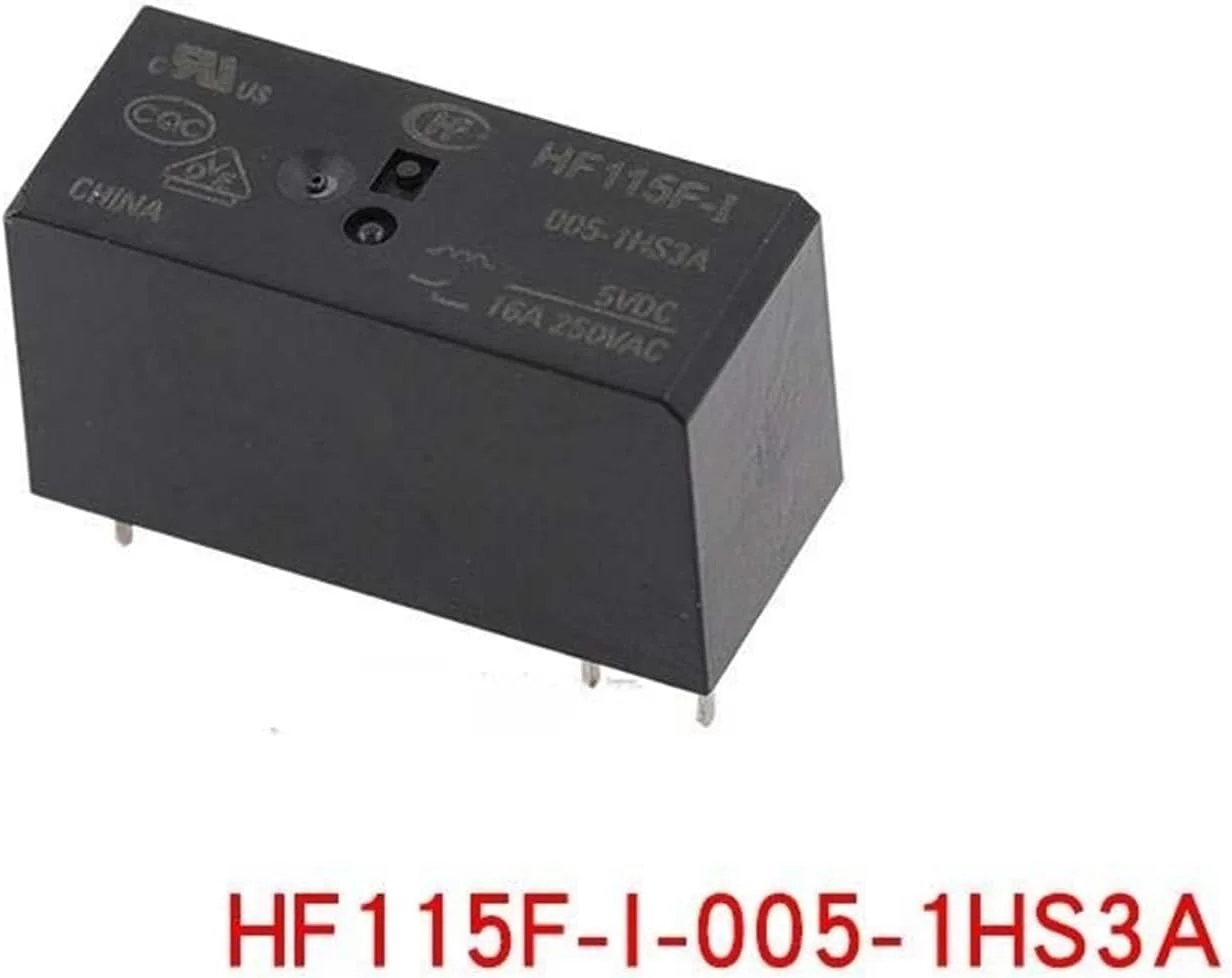 5 عدد / 10 عدد HF-115F-I -005 012 024-1HS3A یک مجموعه نرمال باز 6 پین 16A250VAC (رنگ: 5 عدد، اندازه: HF115F-I-012-1HS3A)