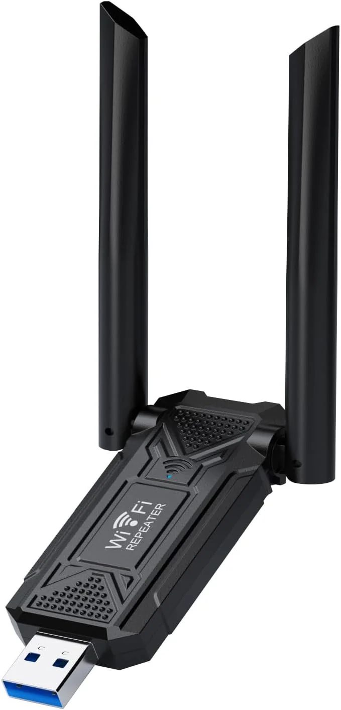تقویت کننده سیگنال وای فای USB، مناسب برای تکرار کننده های وای فای خانگی، تقویت کننده وای فای بی سیم 2.4 گیگاهرتز، نصب آسان با یک کلیک