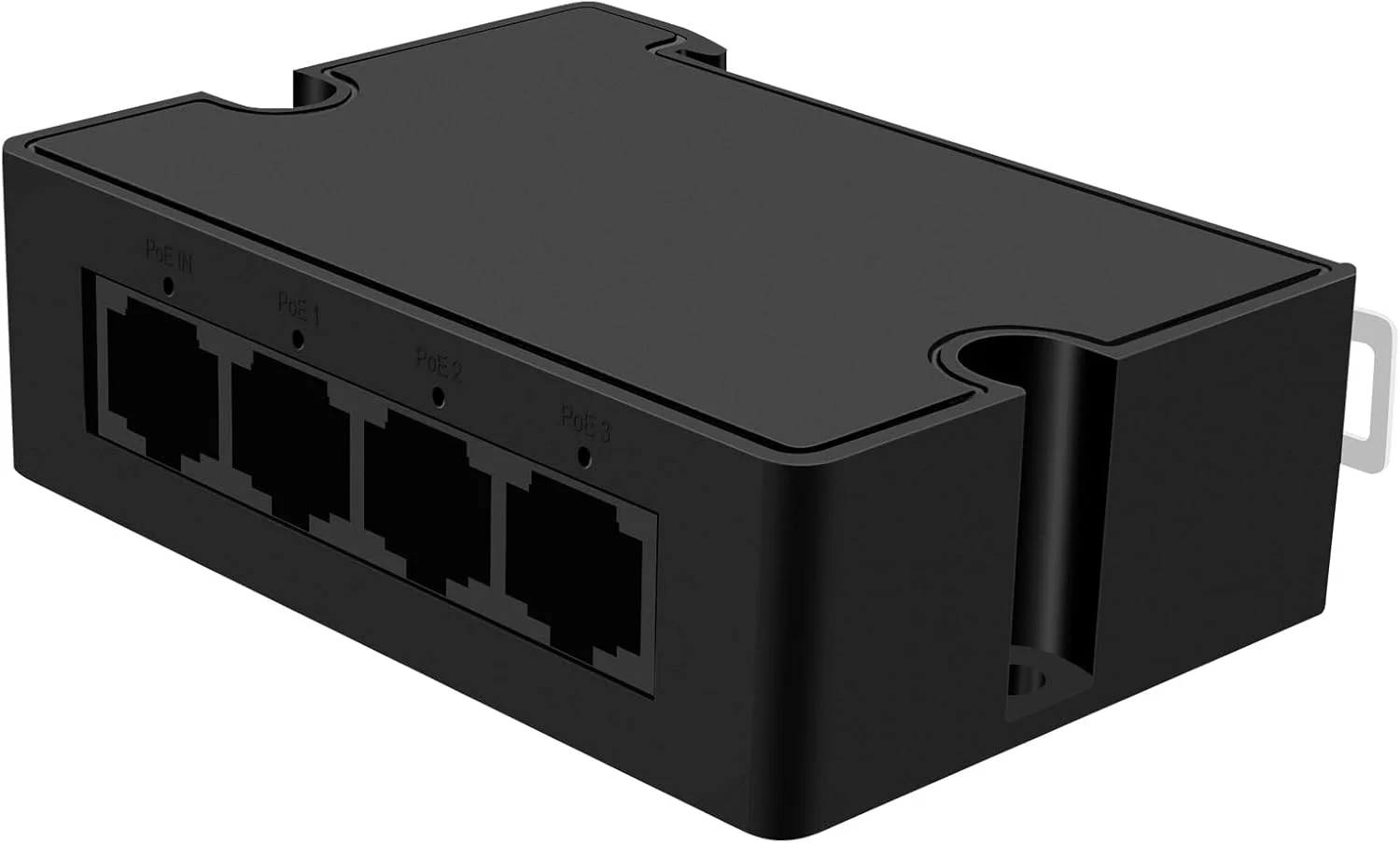 توسعه دهنده PoE گیگابیتی 4 پورت با 3 پورت خروجی PoE، سازگار با IEEE 802.3af/at، توان ورودی 30 وات، قابلیت نصب روی دیوار و ریل، Plug and Play (POE30E-100Mbps-30W)