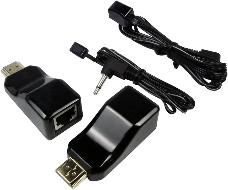 SZBJ HD101 2 عددی، توسعه دهنده HDMI از طریق CAT5E/CAT6 با تکرار کننده IR، فاصله 30 متری 1080P CAT6