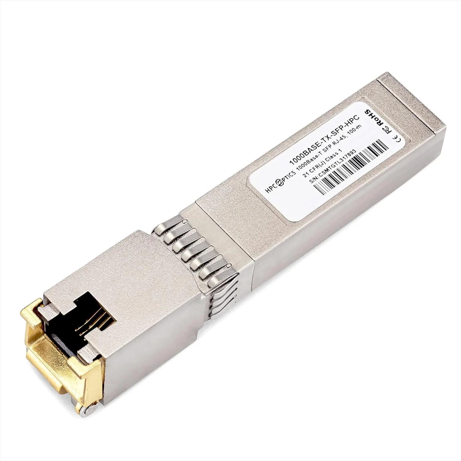 فرستنده و گیرنده سازگار با Cisco GLC-TE 1000BASE-T SFP | 1G TX Copper RJ-45 100m GLC-TE-HPC